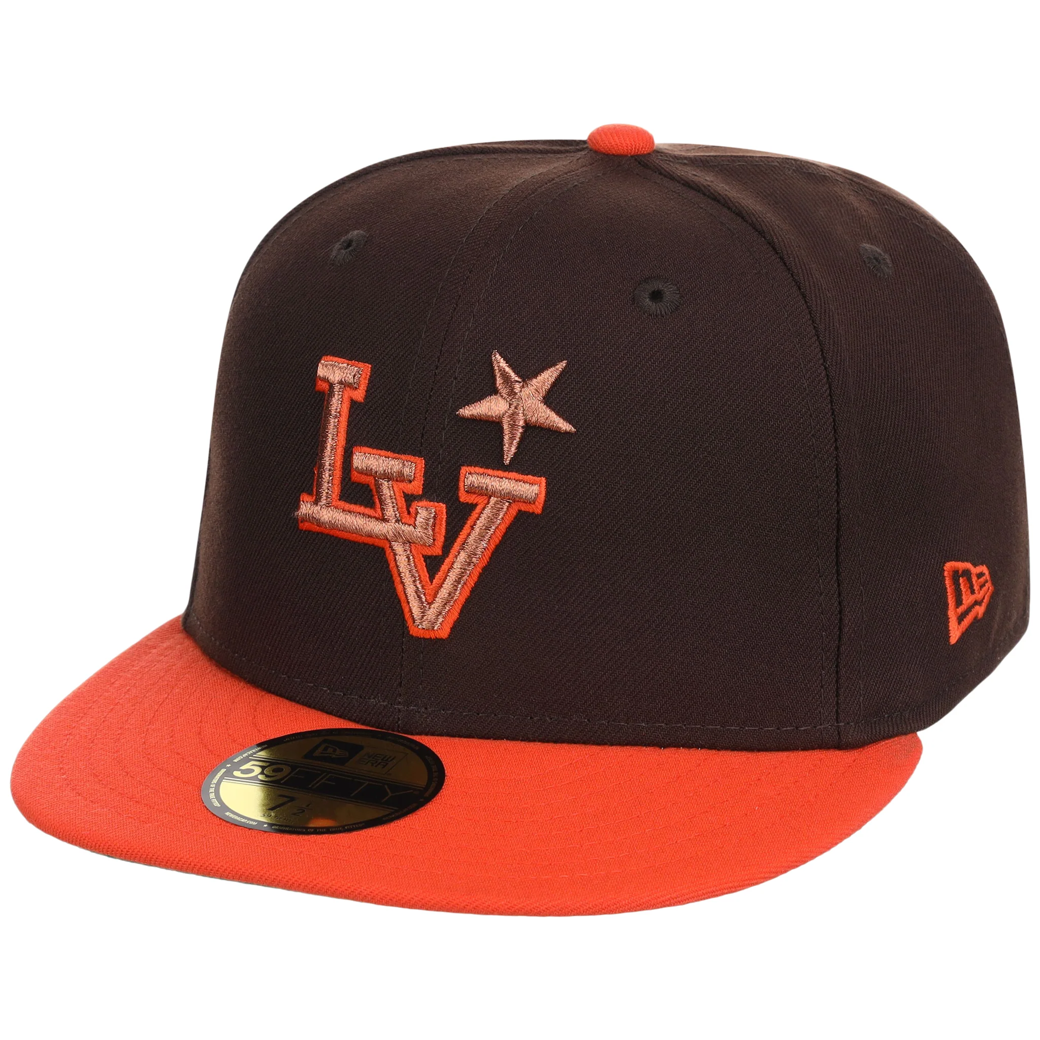 Las Vegas Aviators Las Vegas Crown the City New Era 59FIFTY - Brown/Orange - Image 4