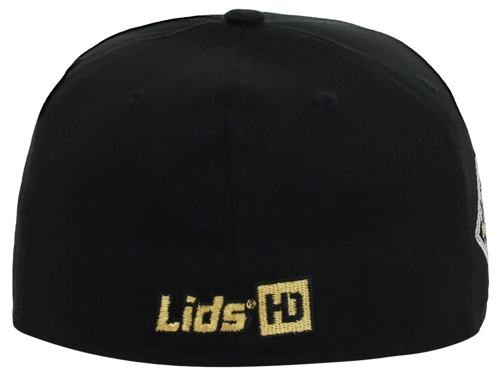 Lids Hat Drop Branded HD Fitted Cap - Black/Black/Gold - Image 7