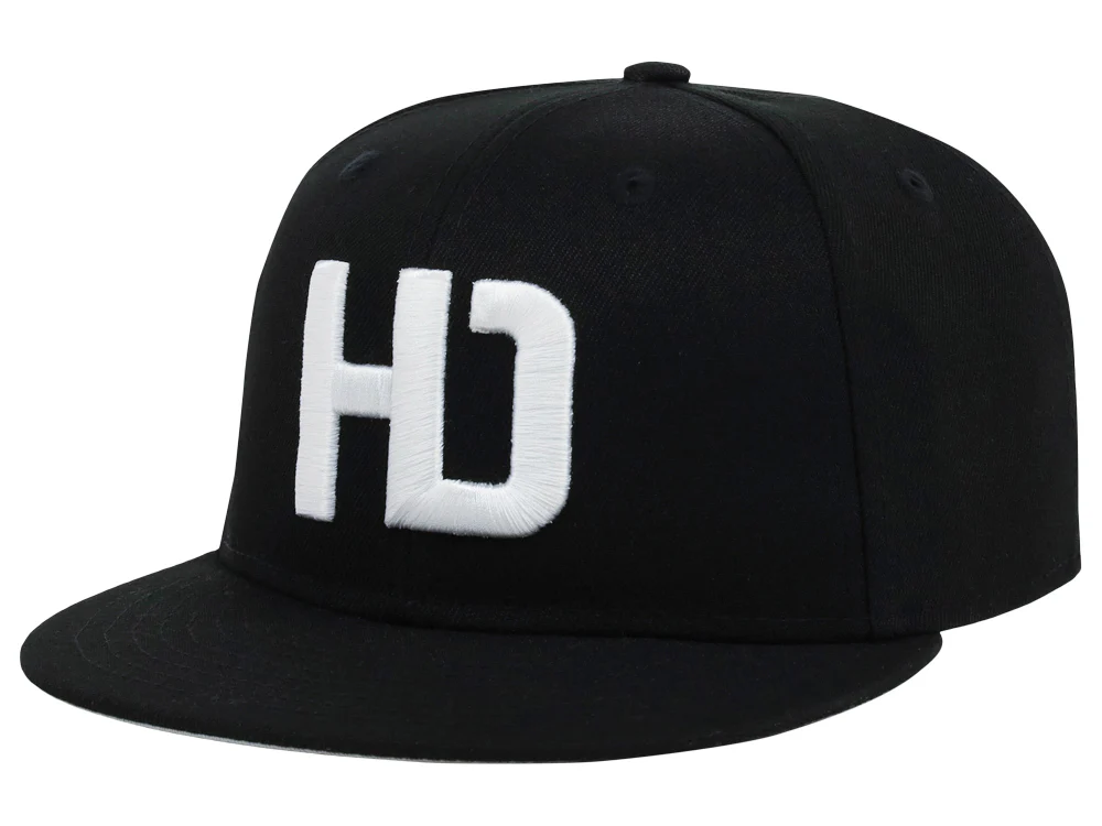 Lids Hat Drop Branded HD Fitted Cap - Black/Black/Grey - Image 4
