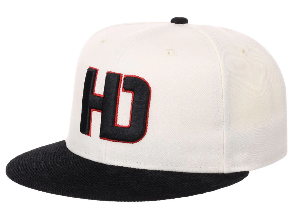 Lids Hat Drop Branded HD Fitted Cap - Ivory/Black/Grey - Image 3