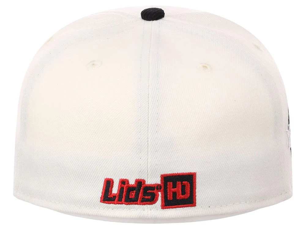 Lids Hat Drop Branded HD Fitted Cap - Ivory/Black/Grey - Image 6