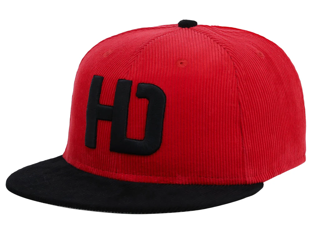 Lids Hat Drop Branded HD Fitted Cap - Red/Black/Grey - Image 4