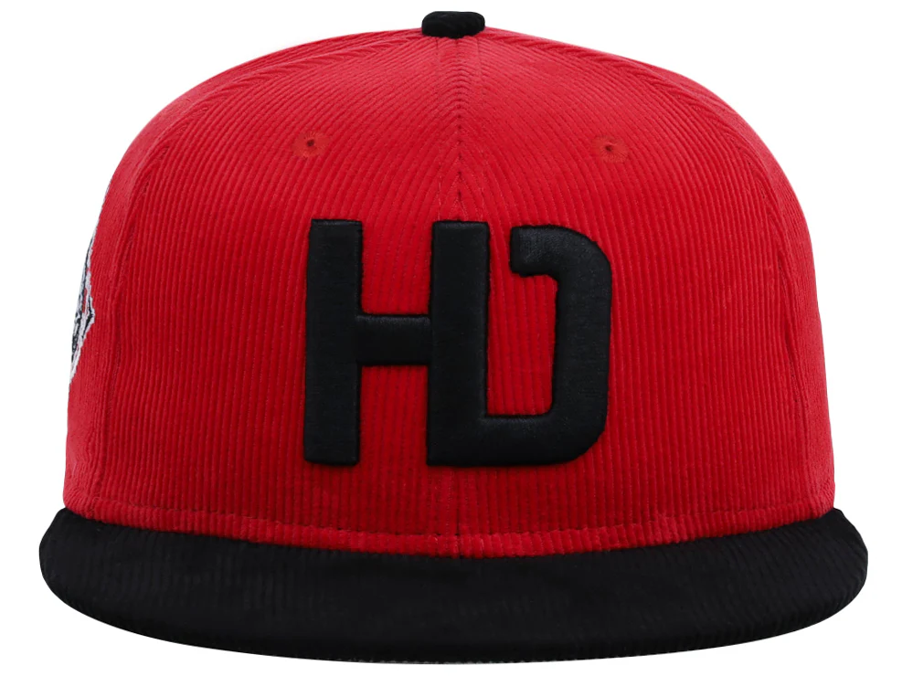 Lids Hat Drop Branded HD Fitted Cap - Red/Black/Grey - Image 5