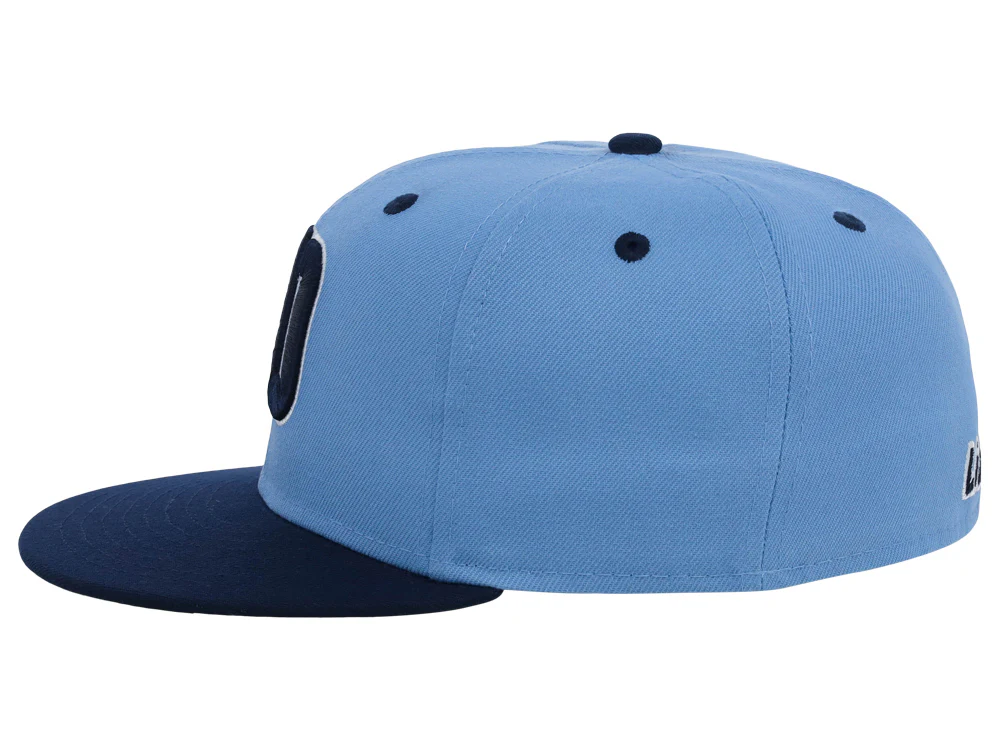 Lids Hat Drop Branded HD Fitted Cap - Sky Blue/Navy/Sky Blue - Image 6