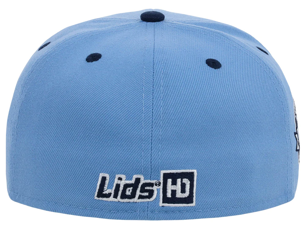Lids Hat Drop Branded HD Fitted Cap - Sky Blue/Navy/Sky Blue - Image 7