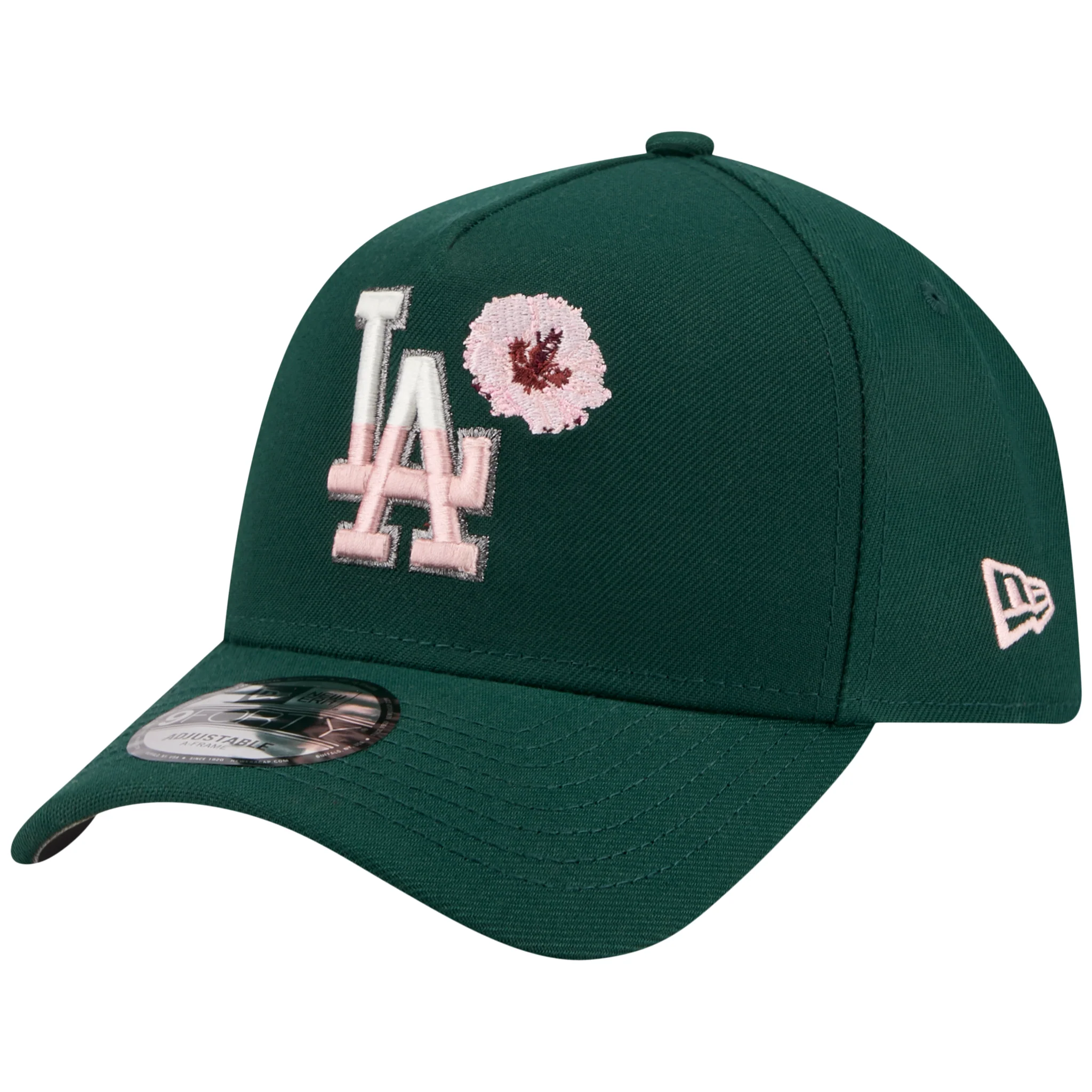 Los Angeles Dodgers Los Angeles Crown the City - Blossom - Dark Green/Dark Green New Era 9FORTY - Image 4