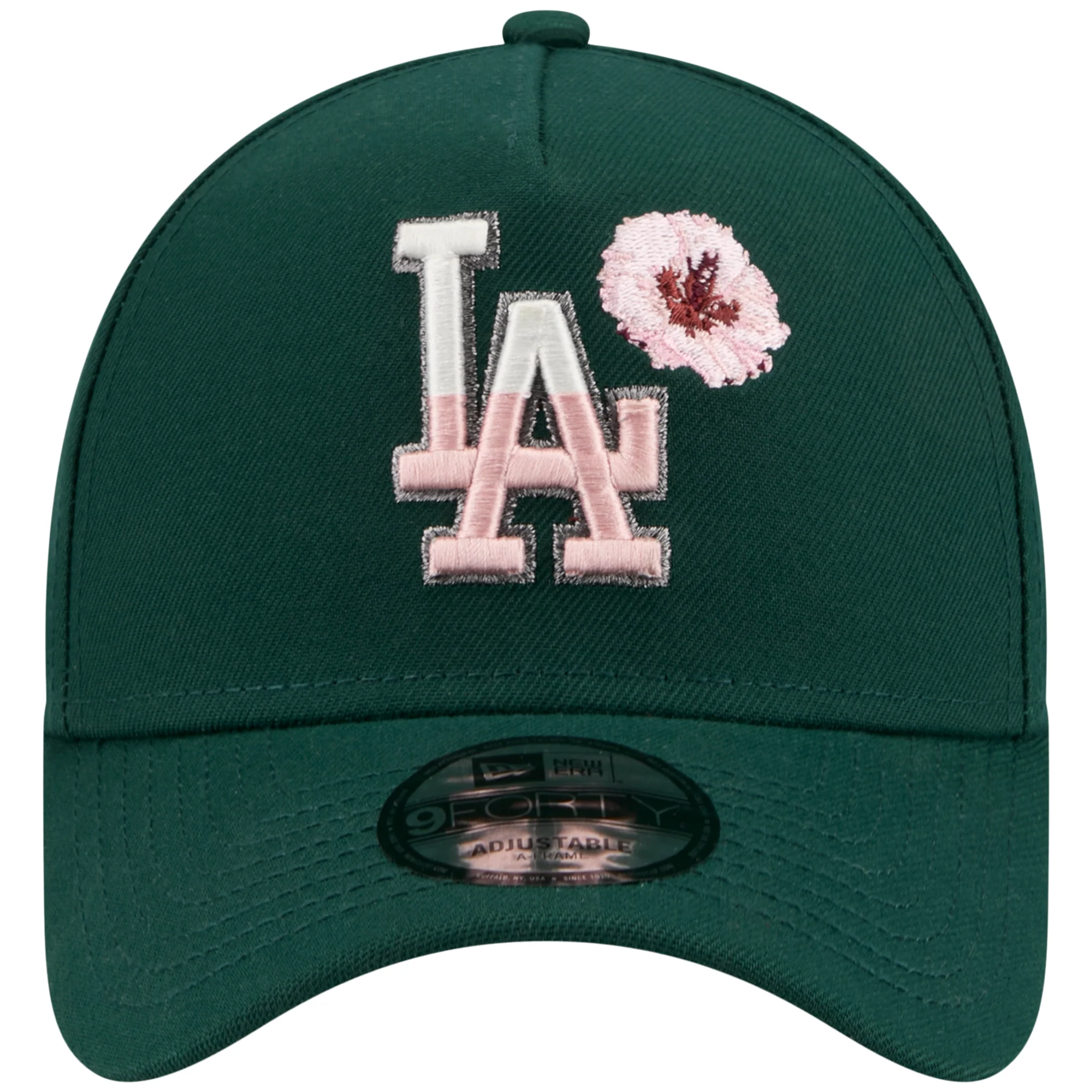 Los Angeles Dodgers Los Angeles Crown the City - Blossom - Dark Green/Dark Green New Era 9FORTY - Image 5