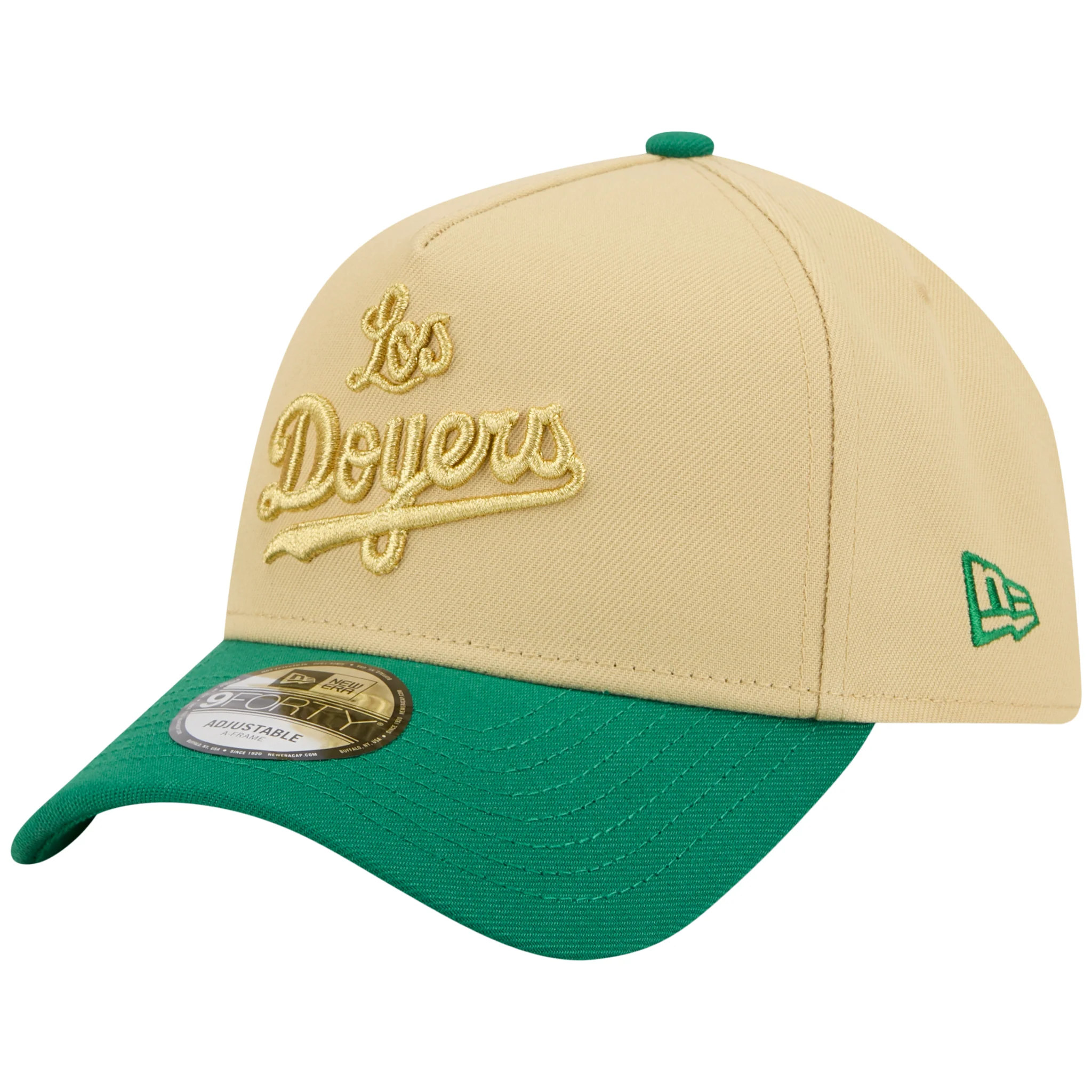 Los Angeles Dodgers Los Angeles Crown the City - Doyers - Gold/Green New Era 9FORTY - Image 4