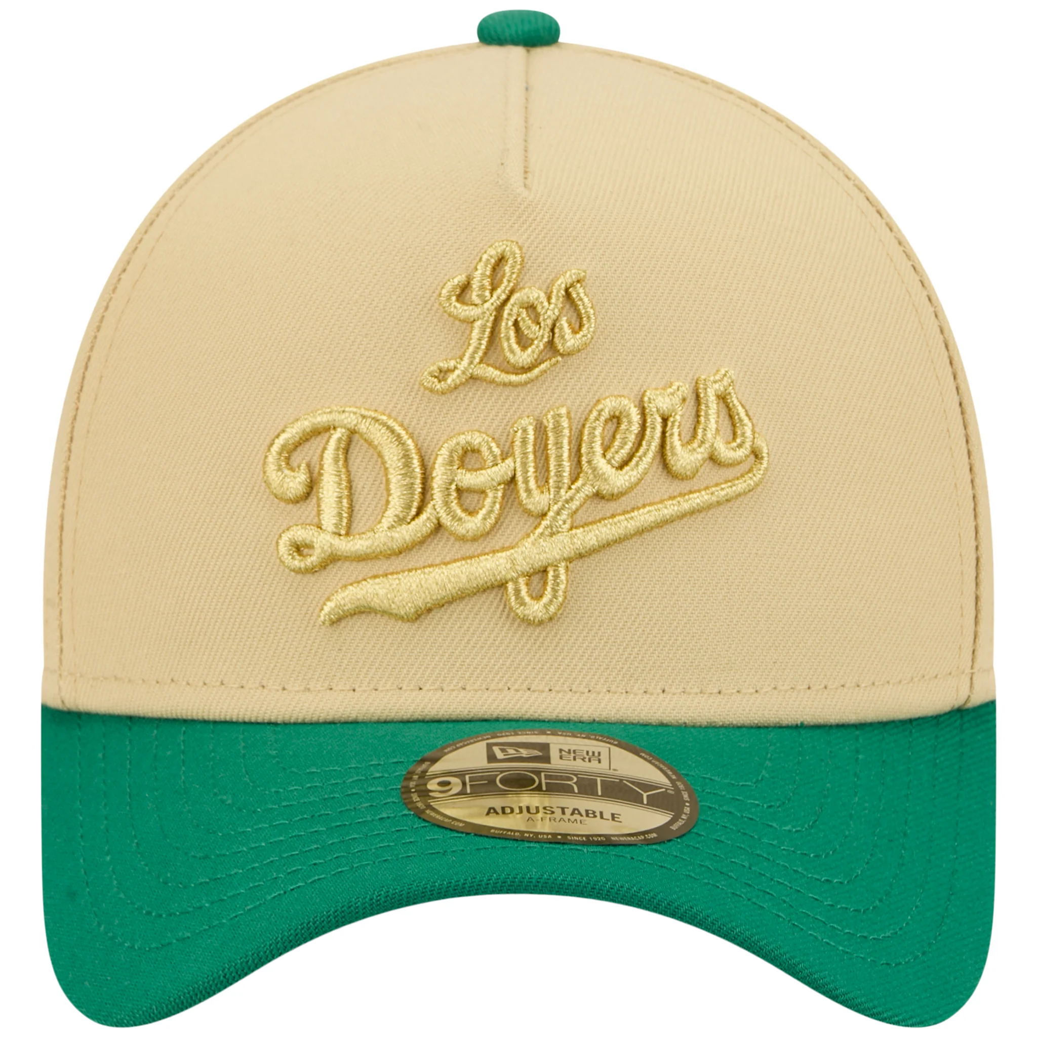 Los Angeles Dodgers Los Angeles Crown the City - Doyers - Gold/Green New Era 9FORTY - Image 5