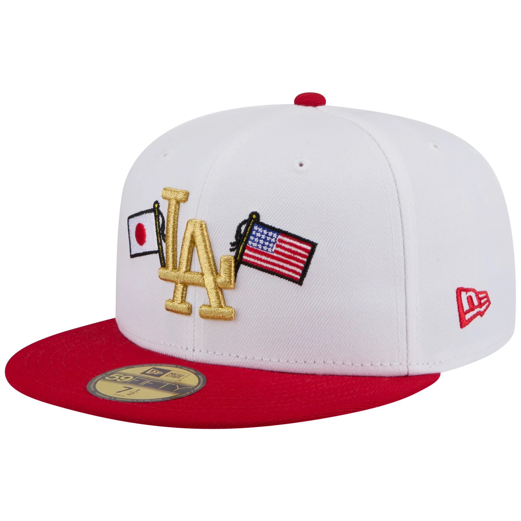 Los Angeles Dodgers Los Angeles Crown the City - Expansion Pack 2.0 - JAPAN USA Flags  - White/Red - Image 4