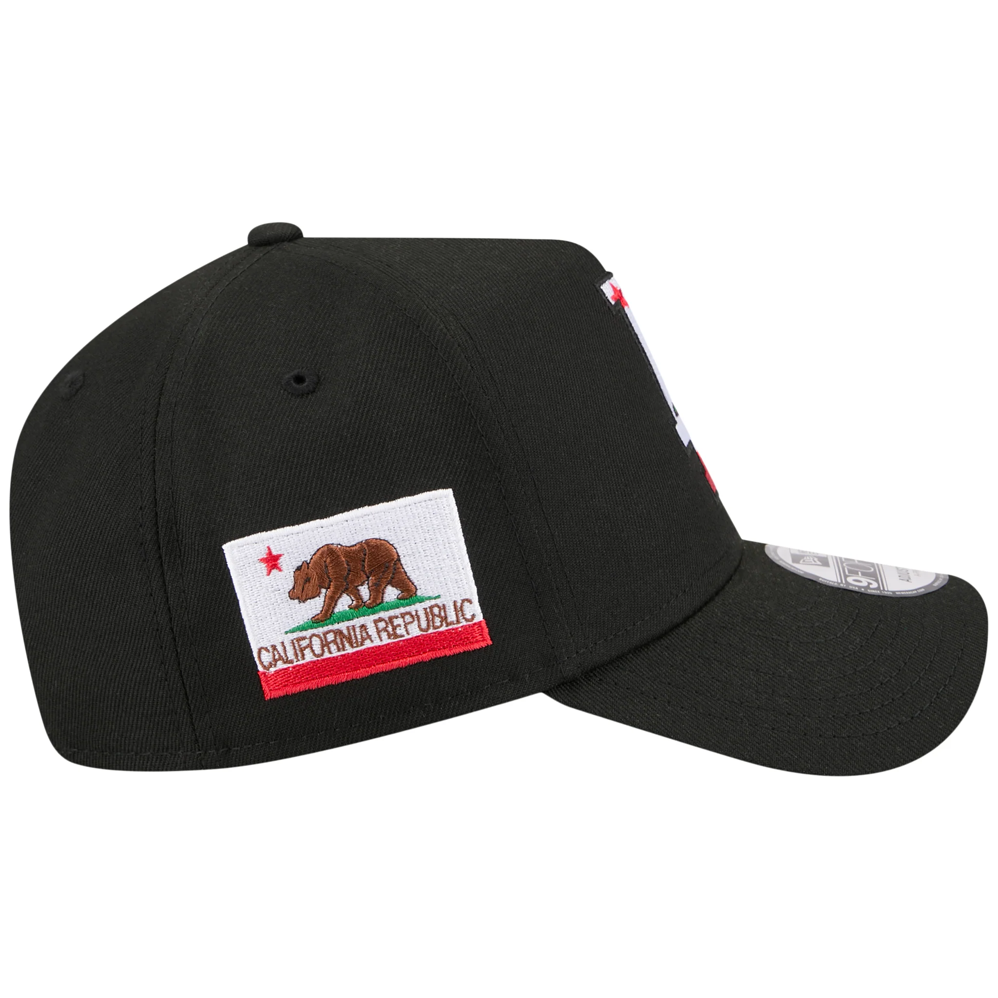 Los Angeles Dodgers Los Angeles Crown the City - Flag Fill - Black/Black New Era 9FORTY - Image 3