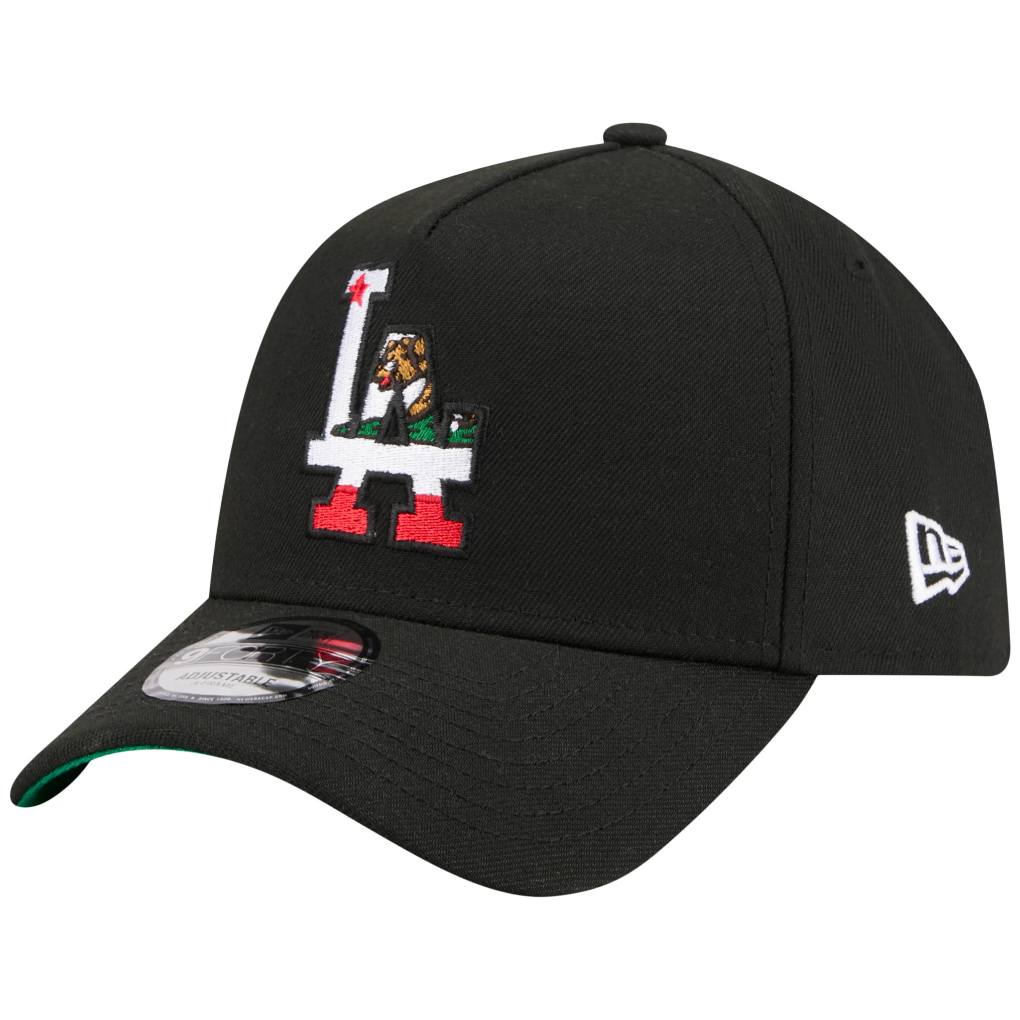 Los Angeles Dodgers Los Angeles Crown the City - Flag Fill - Black/Black New Era 9FORTY - Image 4