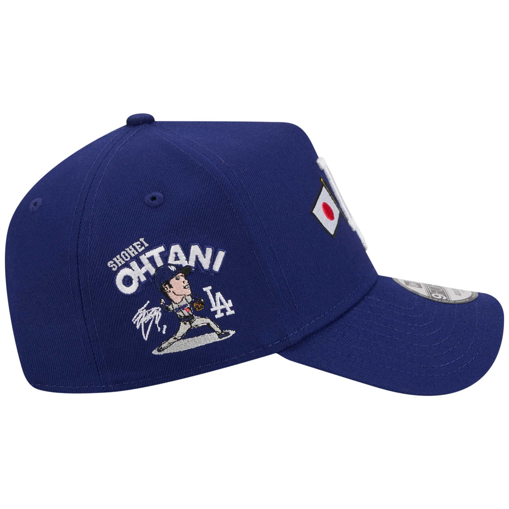 Los Angeles Dodgers Los Angeles Crown the City - JAPAN USA Flags - Royal/Royal New Era 9FORTY - Image 3