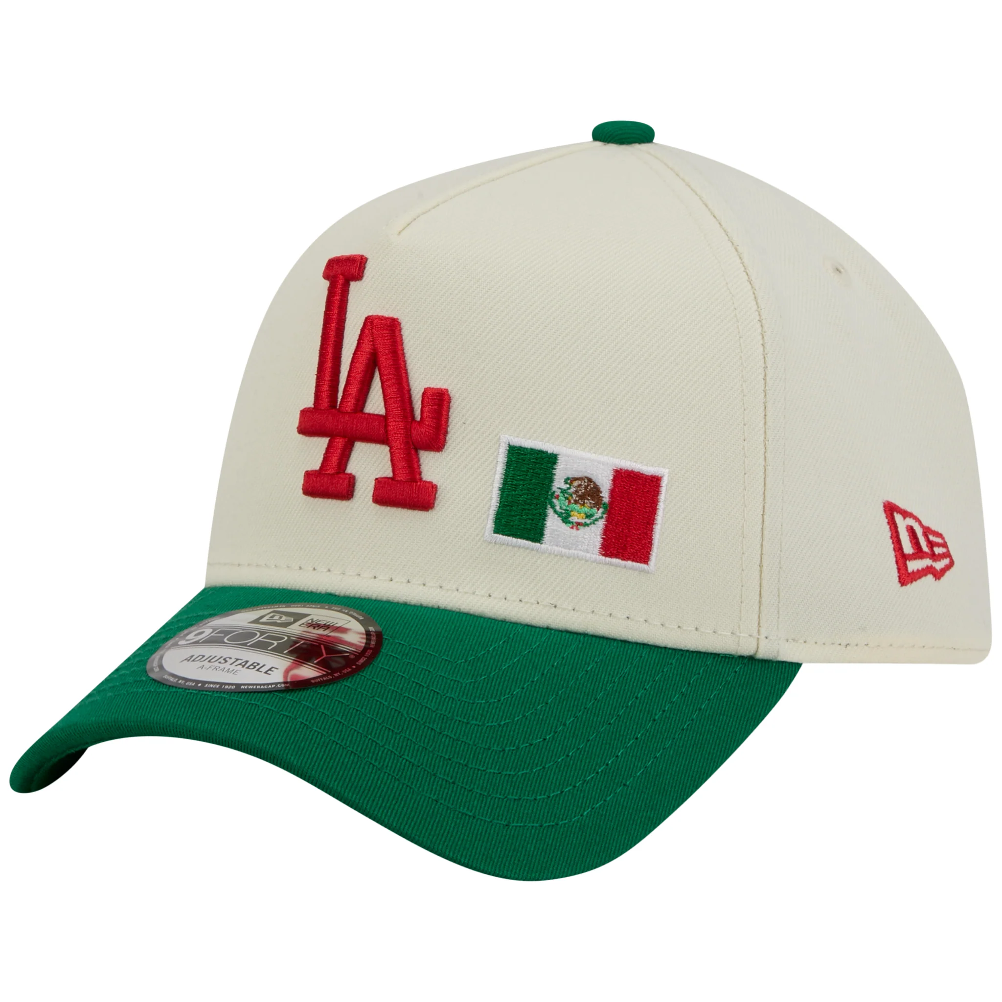 Los Angeles Dodgers Los Angeles Crown the City - MX Flag - Chrome/Green New Era 9FORTY - Image 4