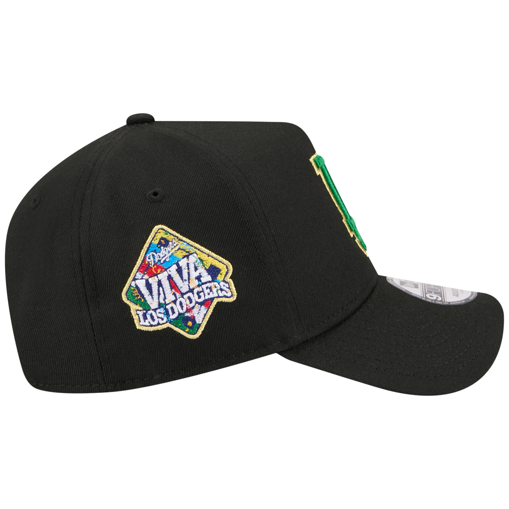 Los Angeles Dodgers Los Angeles Crown the City - MX Flag Fill - Black/Black New Era 9FORTY - Image 3