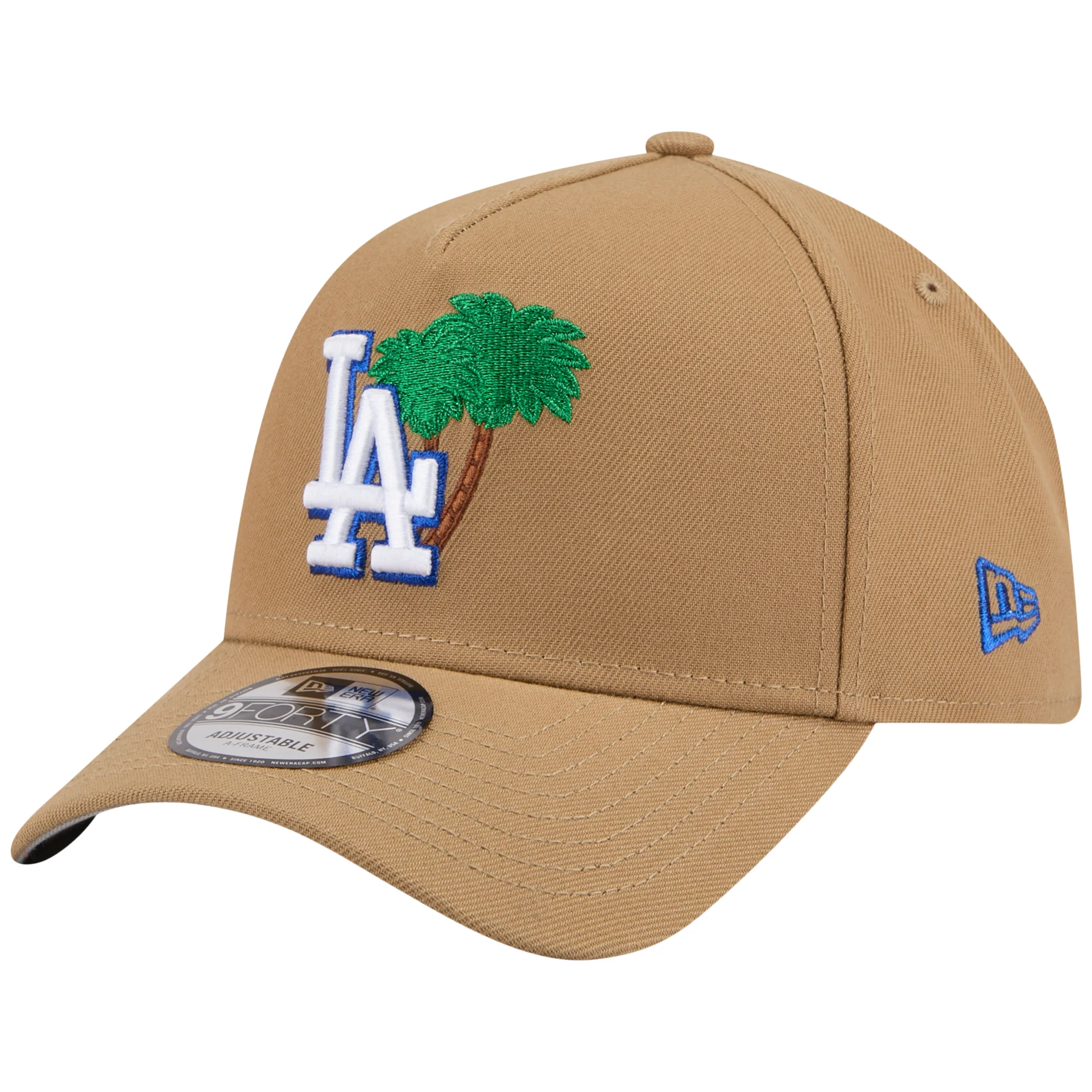 Los Angeles Dodgers Los Angeles Crown the City - Palm - Khaki/Khaki New Era 9FORTY - Image 4