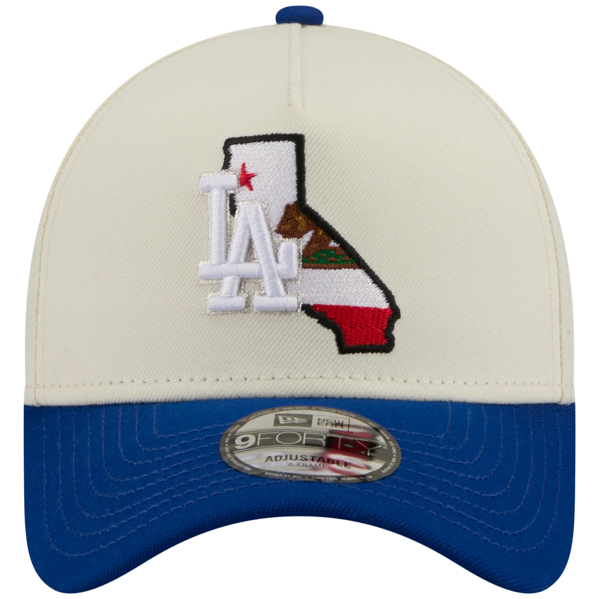 Los Angeles Dodgers Los Angeles Crown the City - State Flag Fill - Chrome/Royal New Era 9FORTY - Image 5