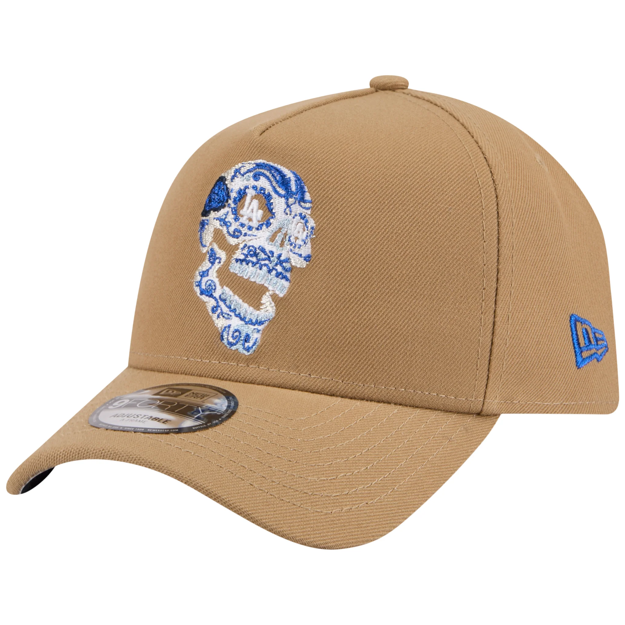 Los Angeles Dodgers Los Angeles Crown the City - Sugar Skull - Khaki/Khaki New Era 9FORTY - Image 4