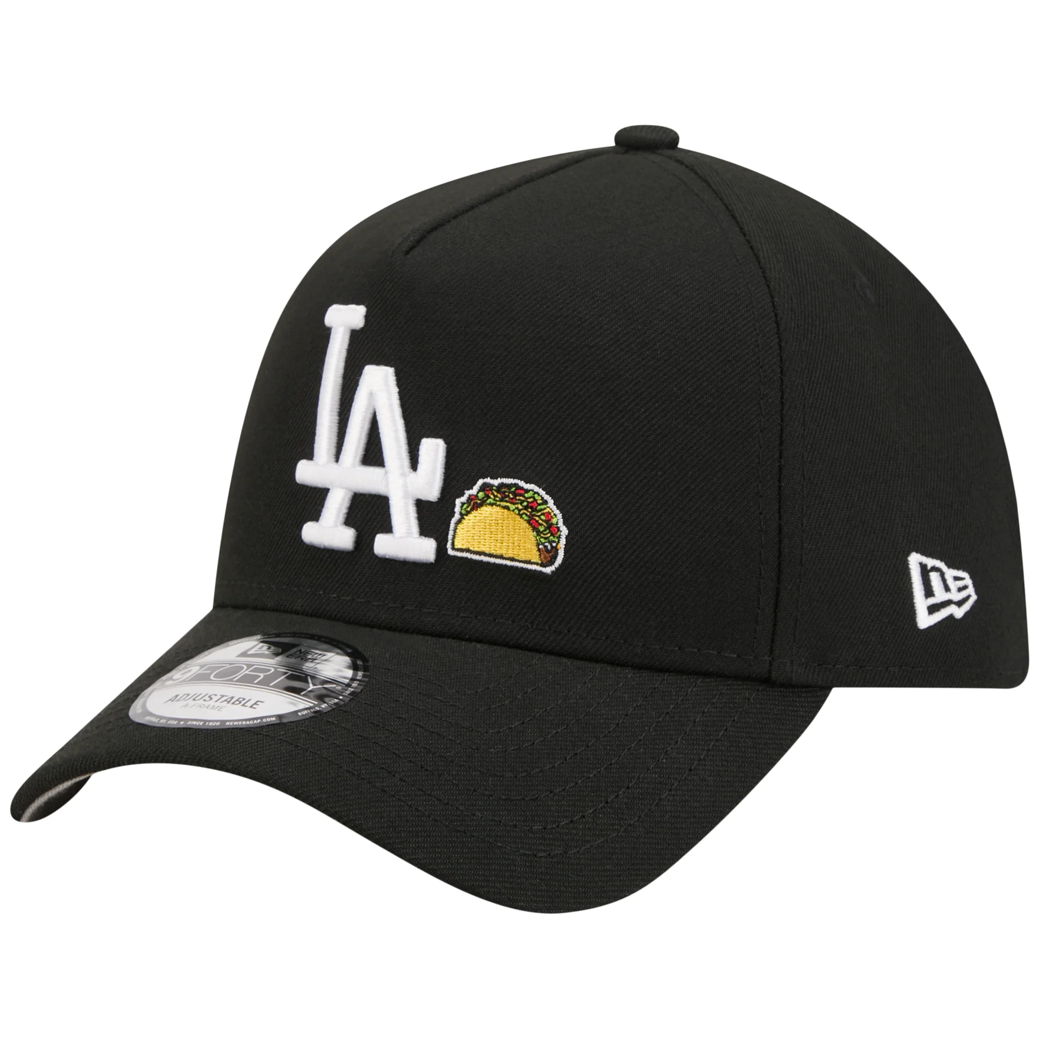 Los Angeles Dodgers Los Angeles Crown the City - Taco - Black/Black New Era 9FORTY - Image 4