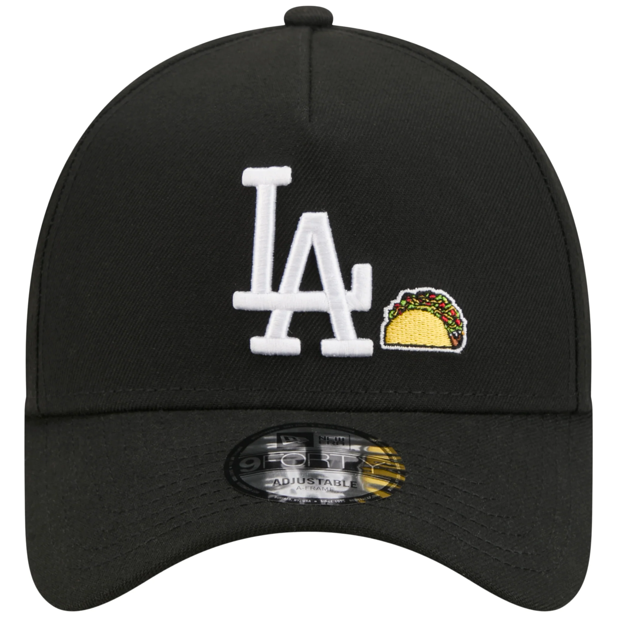 Los Angeles Dodgers Los Angeles Crown the City - Taco - Black/Black New Era 9FORTY - Image 5