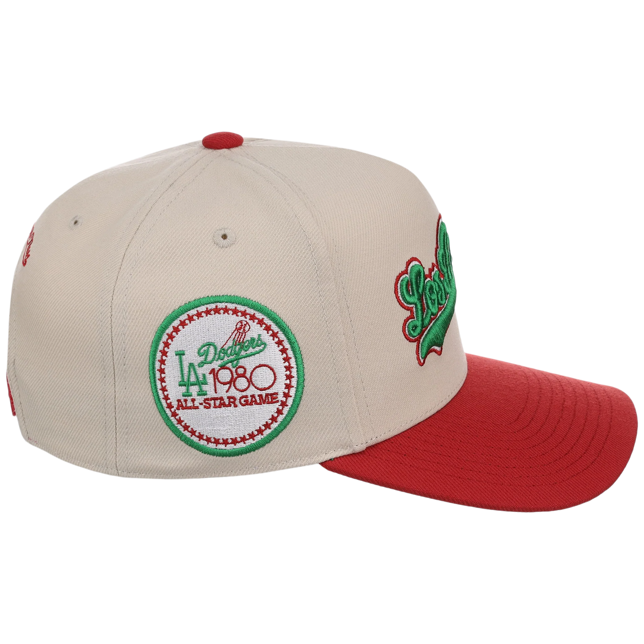 Los Angeles Dodgers Mitchell & Ness MLB 'Era Flip' Heritage Series Pro Pinch - Cream/Red - Image 3