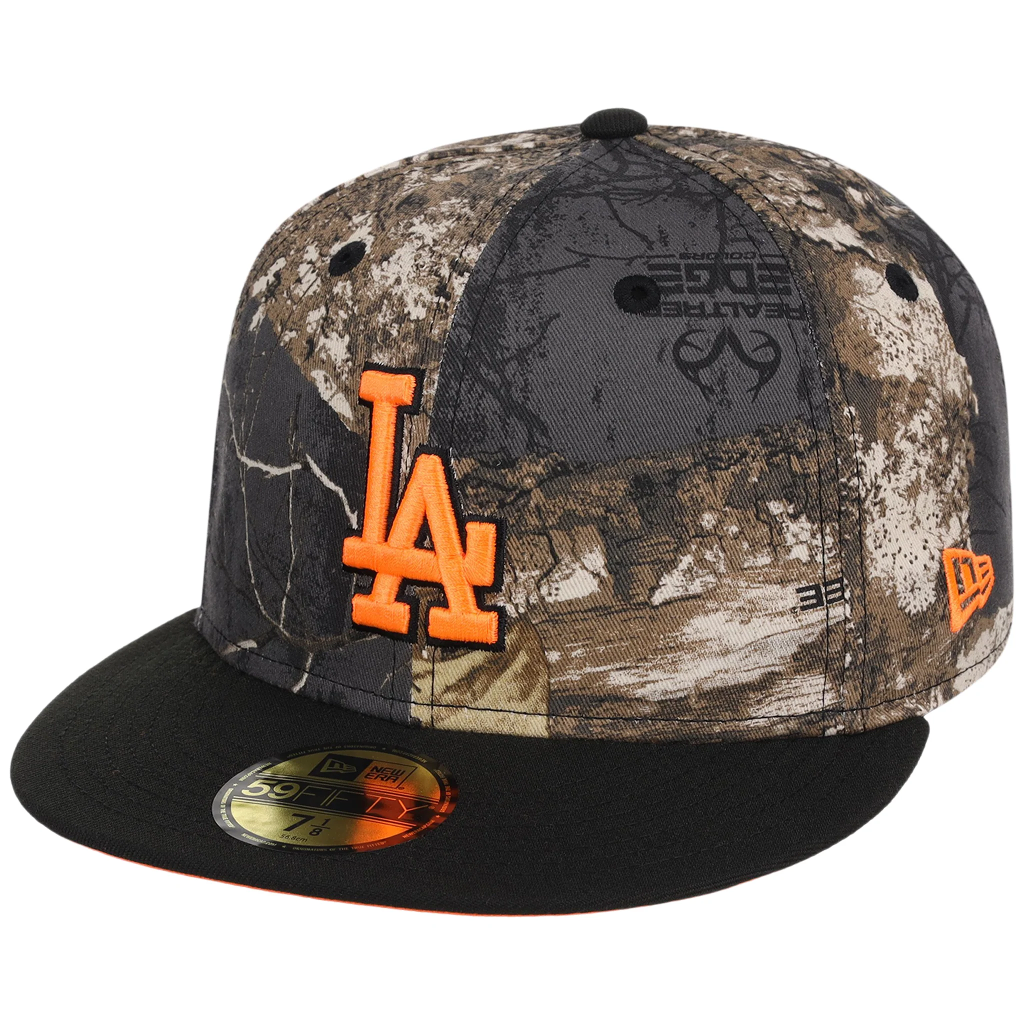 Los Angeles Dodgers MLB Black Realtree 'Flame' New Era 59FIFTY - Image 4