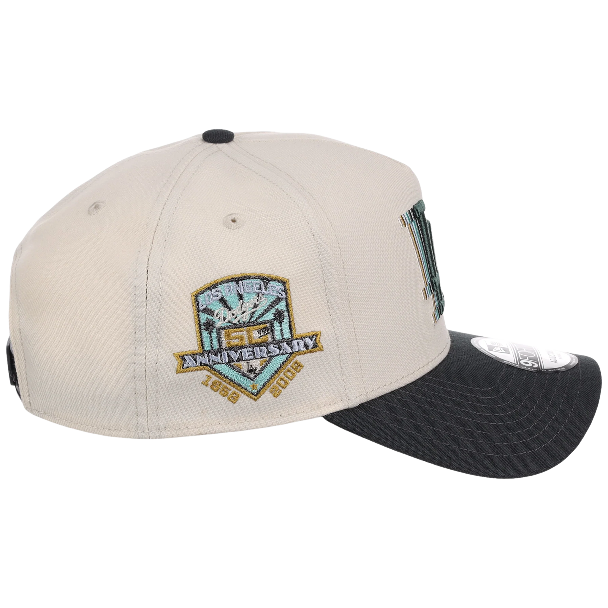 Los Angeles Dodgers MLB Cream Clouds New Era 9FORTY - Image 3