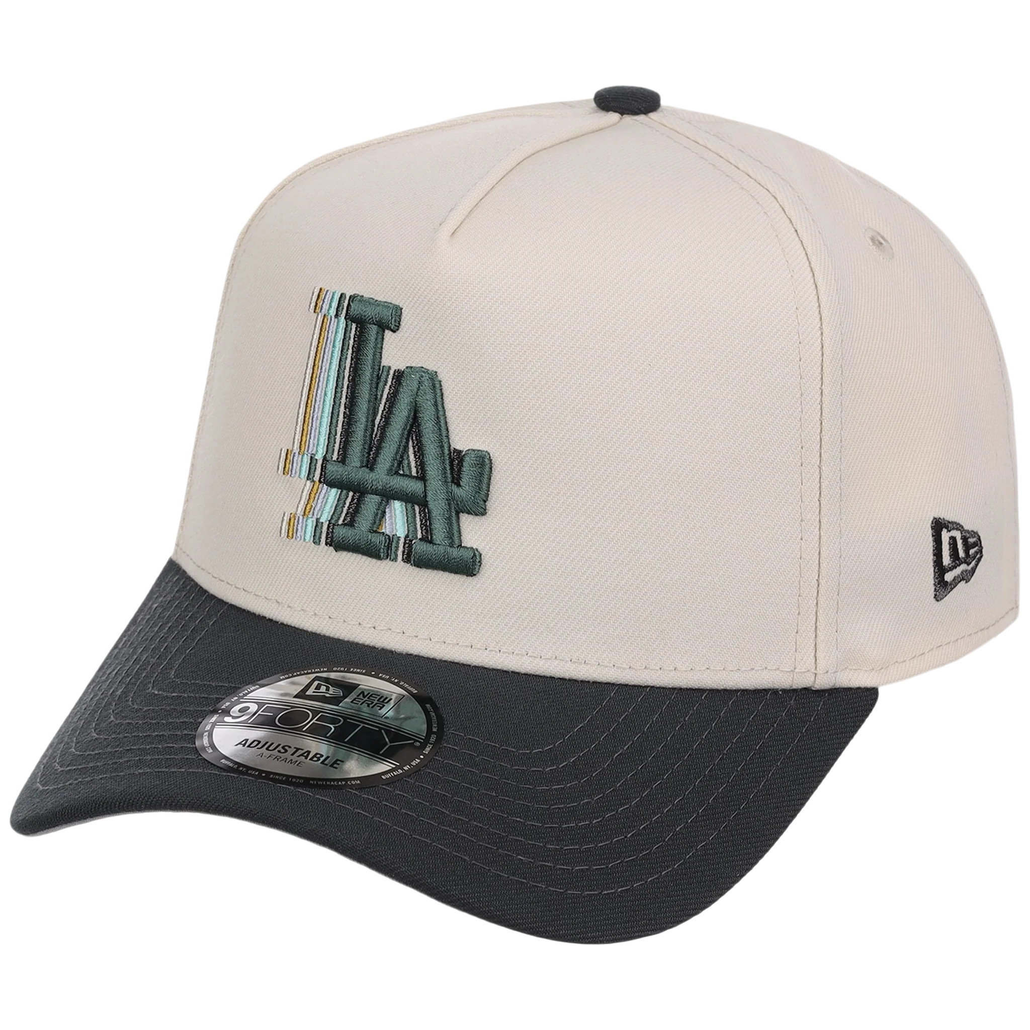Los Angeles Dodgers MLB Cream Clouds New Era 9FORTY - Image 4