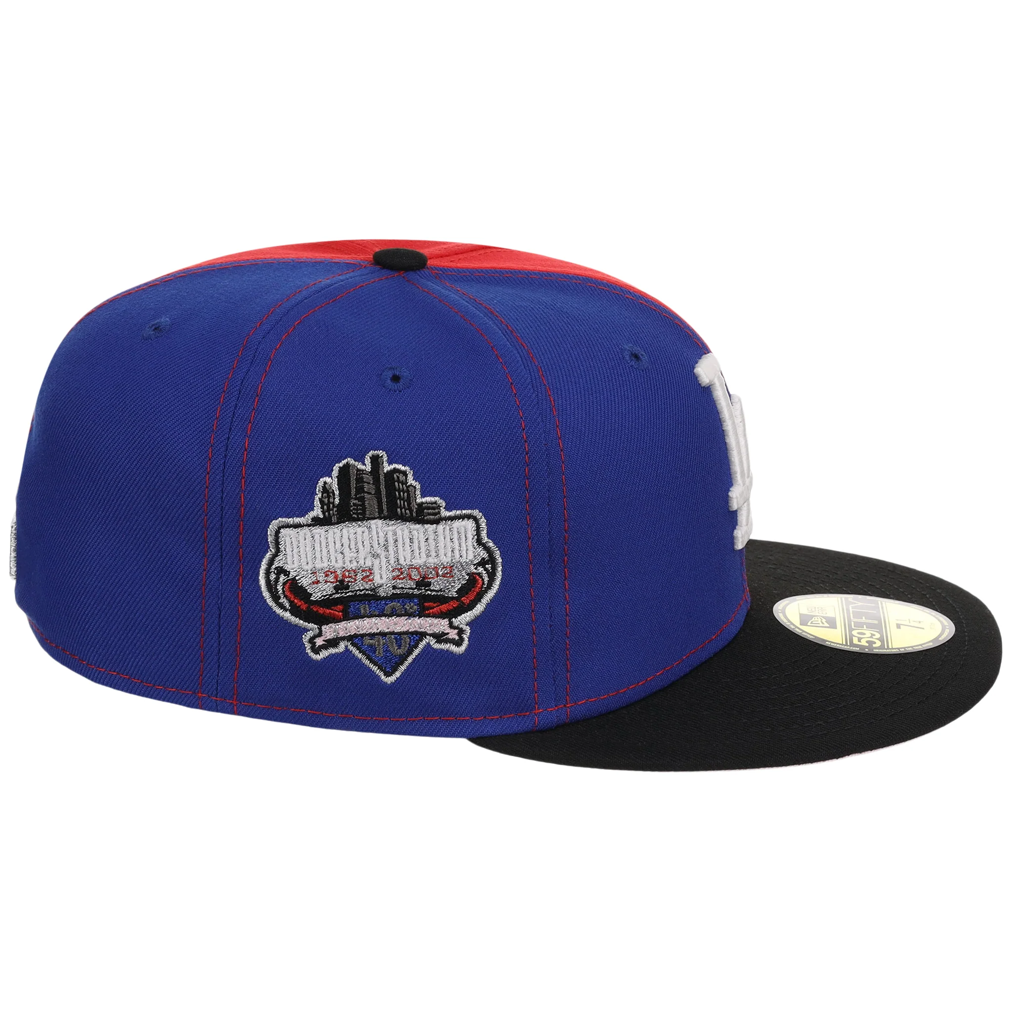 Los Angeles Dodgers MLB 'Paint the City Pink' New Era 59FIFTY - Red & Blue - Image 3