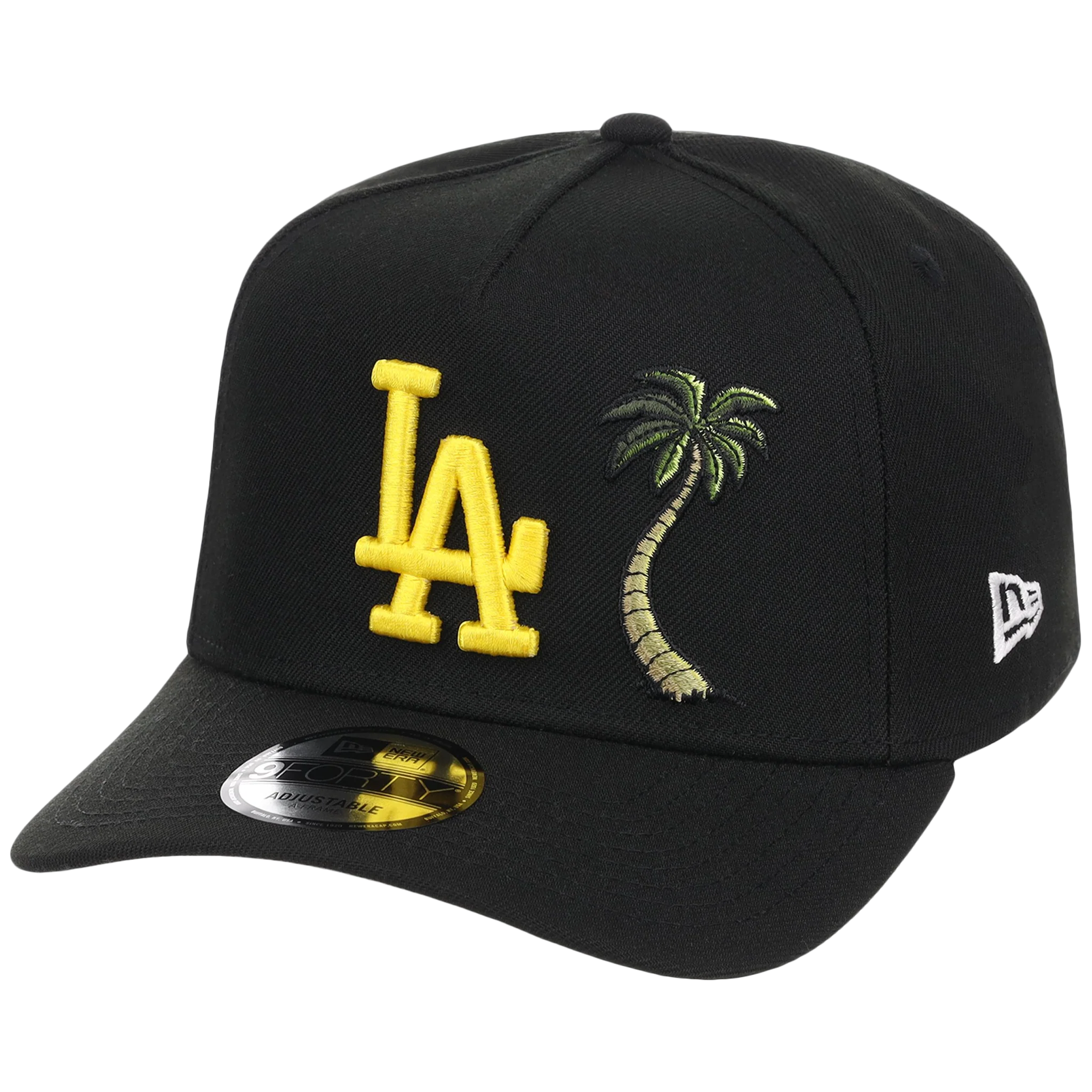 Los Angeles Dodgers MLB Simpsons Localized New Era 9FORTY - Palm - Black/Black - Image 4