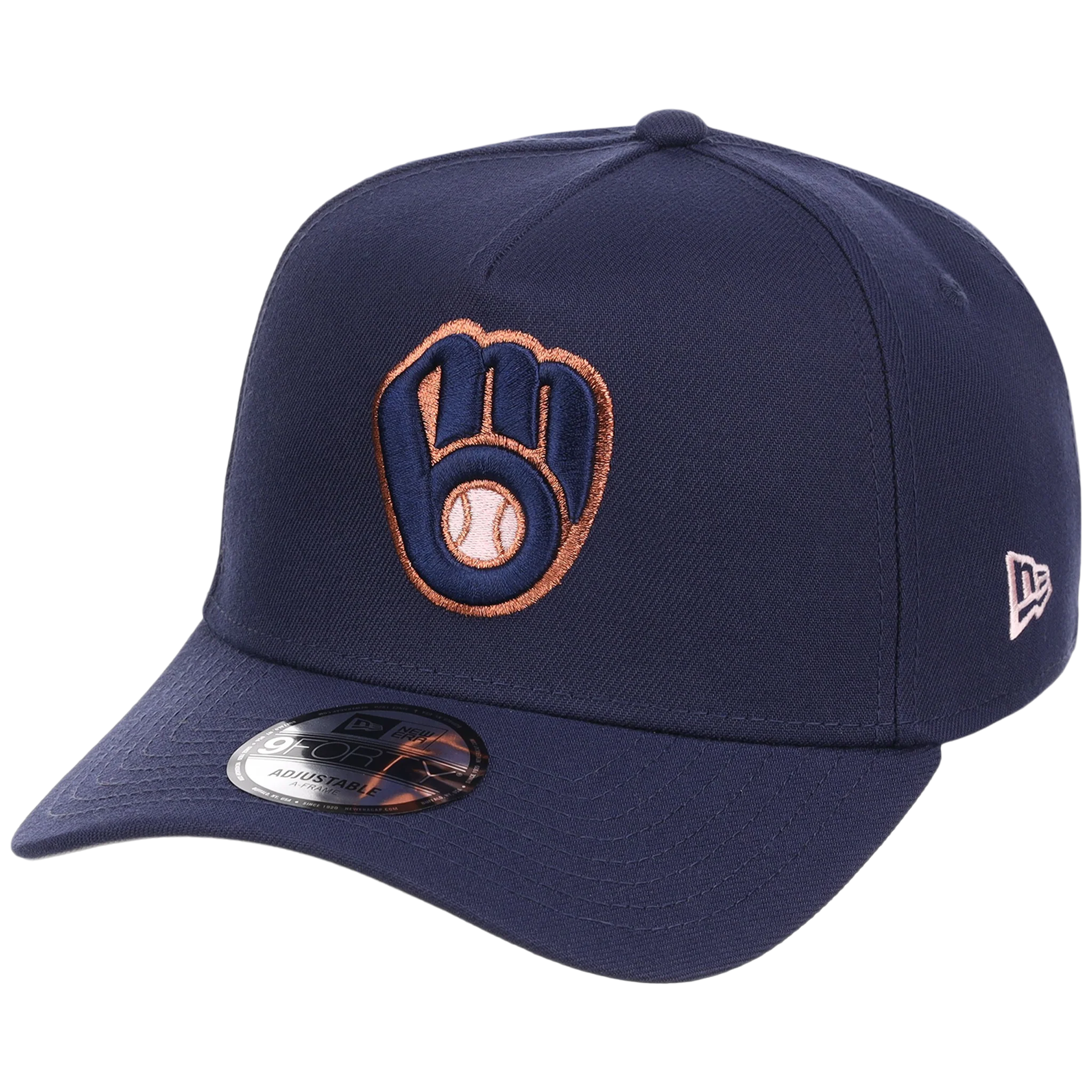 Milwaukee Brewers MLB Copper Blush New Era 9FORTY - Image 4