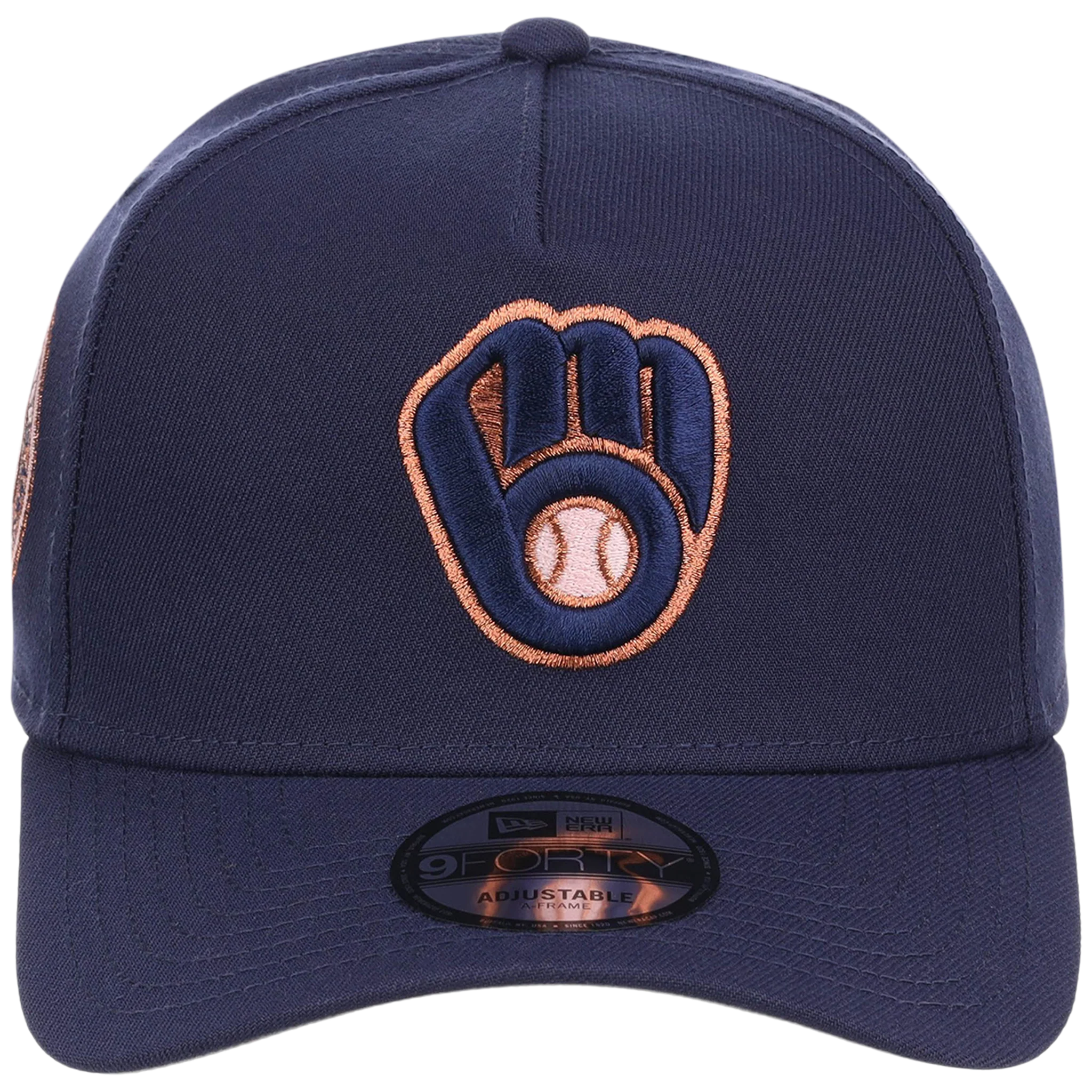 Milwaukee Brewers MLB Copper Blush New Era 9FORTY - Image 5