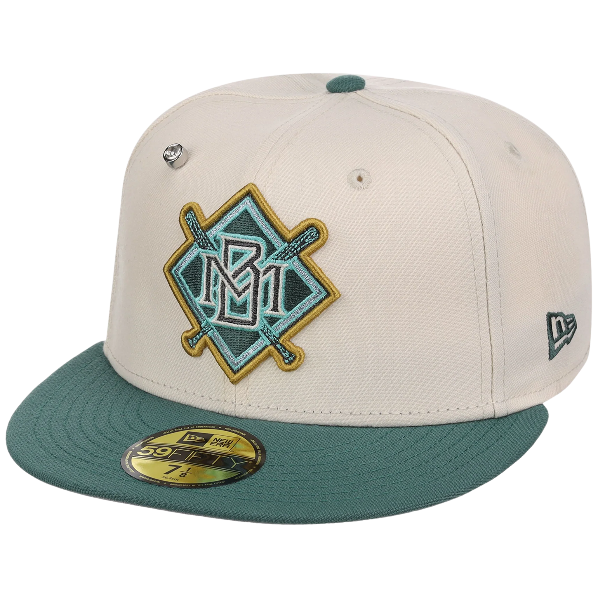 Milwaukee Brewers MLB Cream Lichen New Era 59FIFTY - Image 4