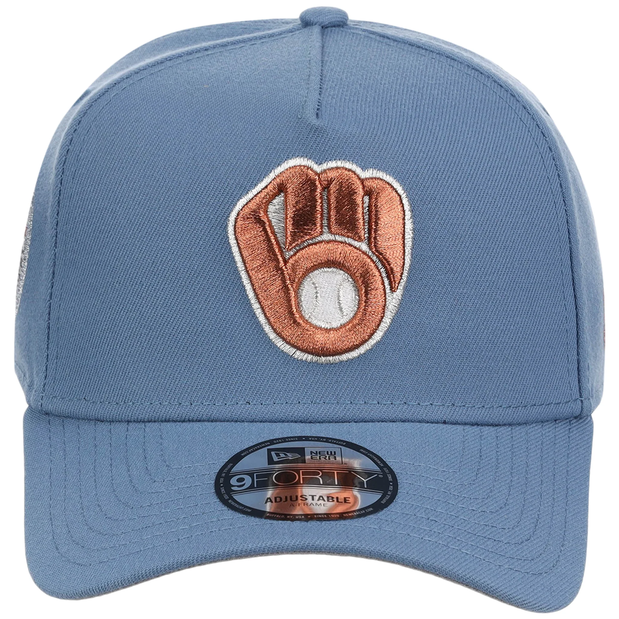 Milwaukee Brewers MLB Faded Blue New Era 9FORTY - Image 5