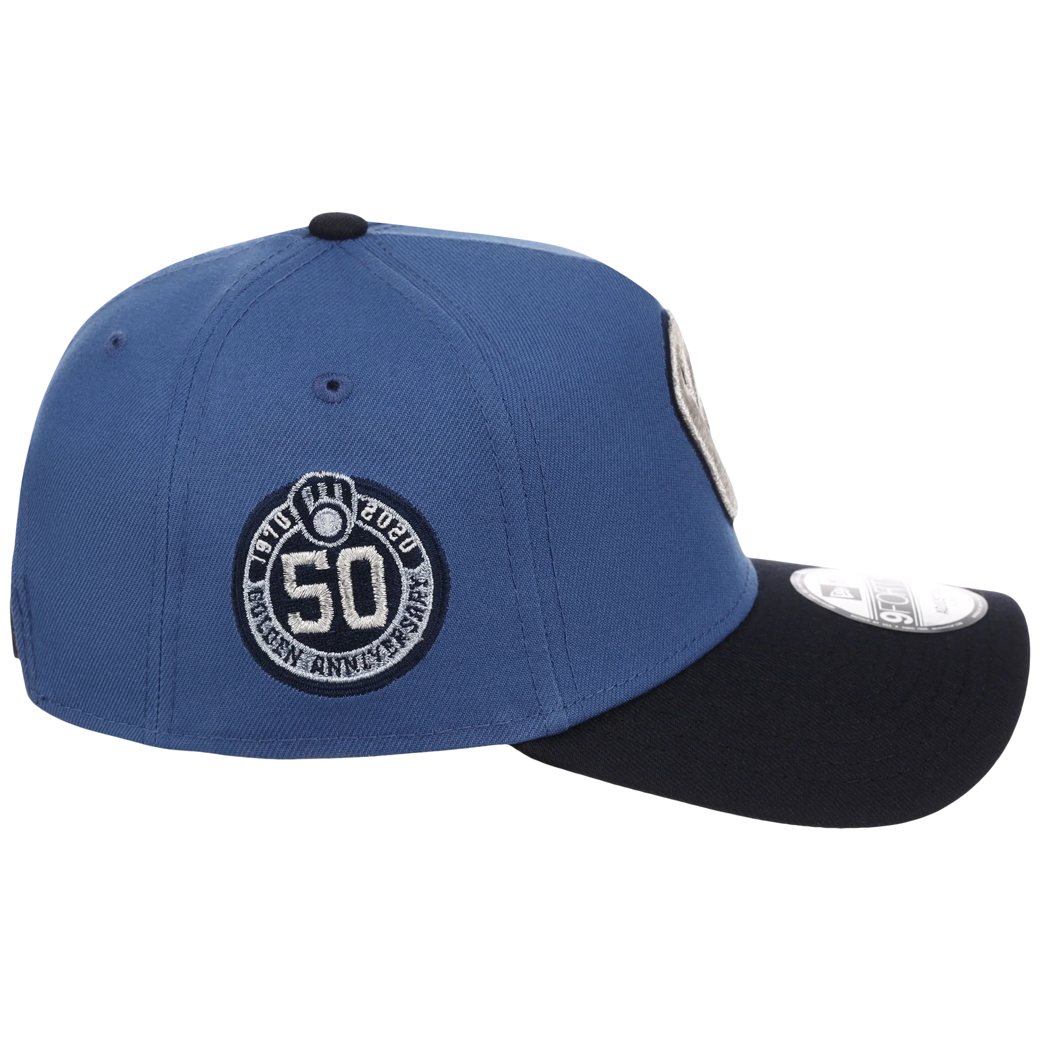 Milwaukee Brewers MLB Indigo Navy New Era 9FORTY - Image 3