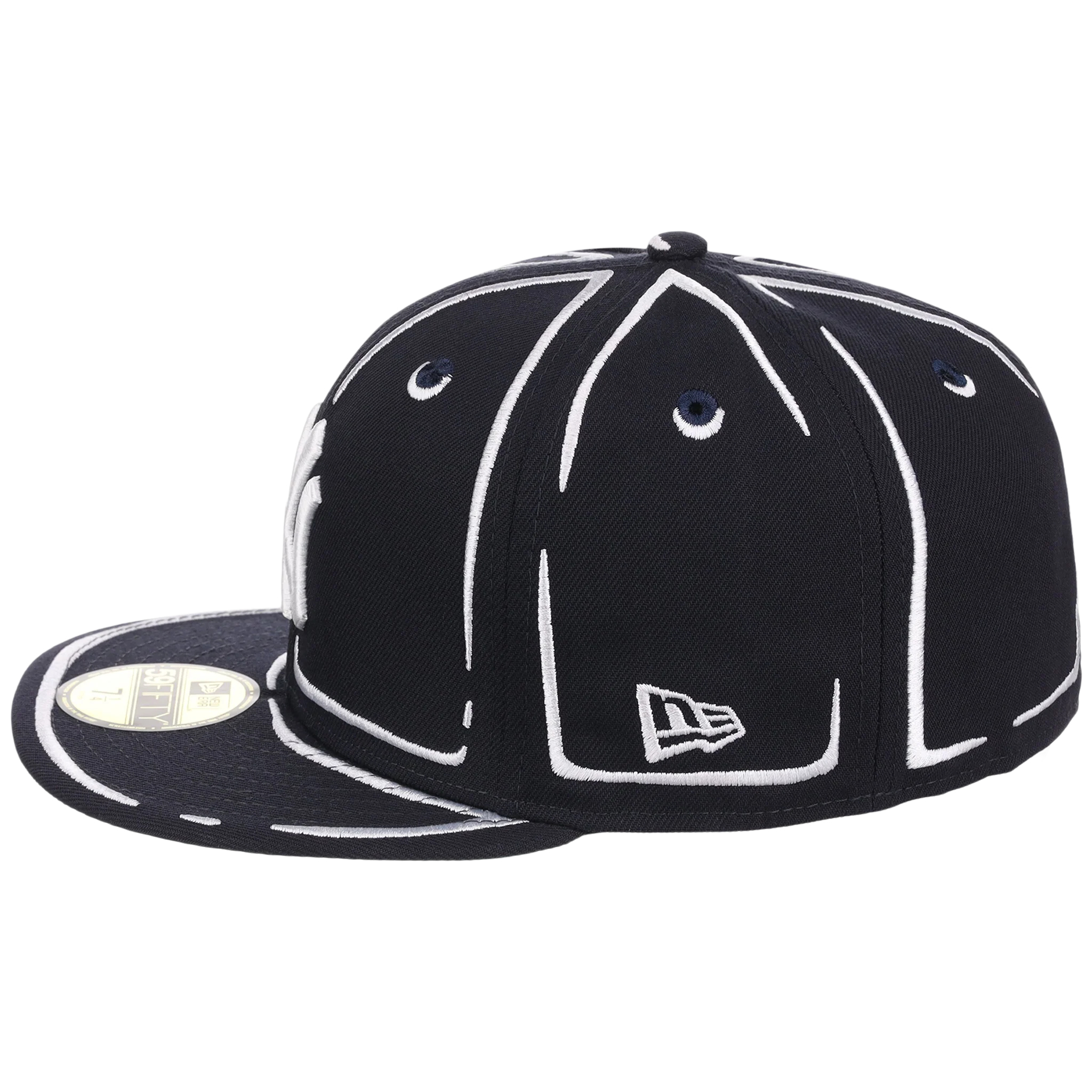 New York Yankees Joshua Vides x MLB 'Outline' New Era 59FIFTY Collection - Image 6