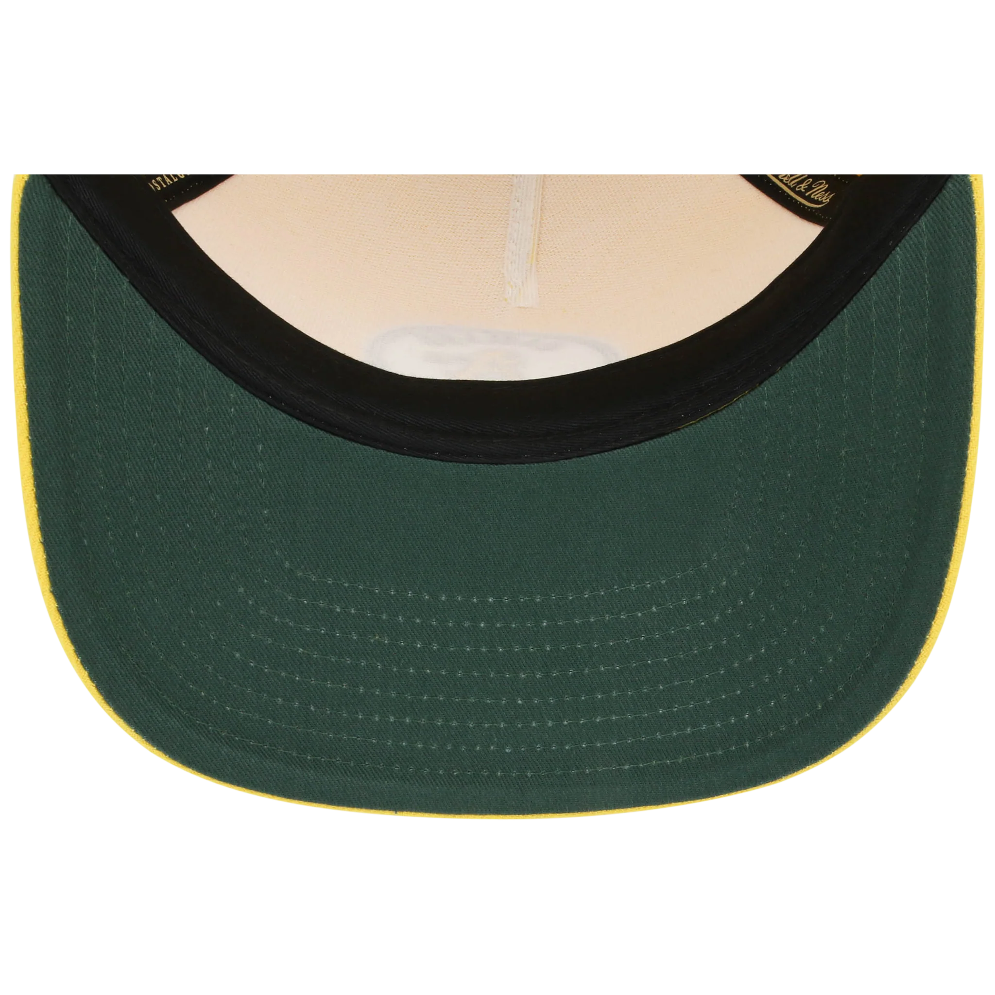 Oakland Athletics Mitchell & Ness MLB 'Era Flip' Heritage Series Pro Pinch - Yellow/Yellow - Image 2