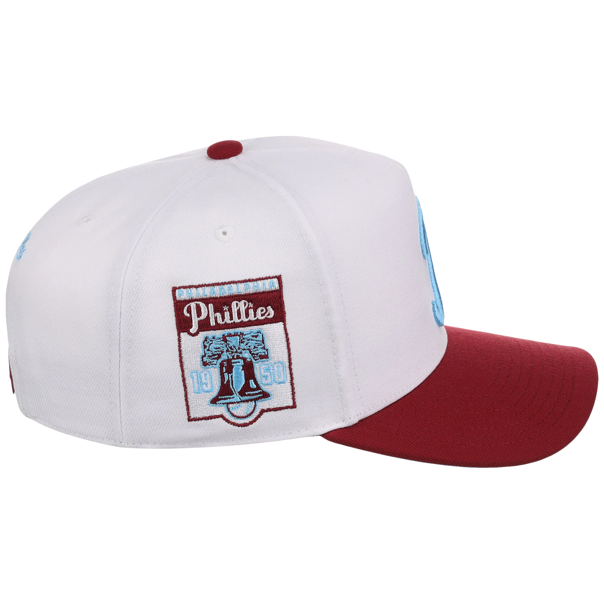 Philadelphia Phillies Mitchell & Ness MLB 'Era Flip' Heritage Series Pro Pinch - White/Maroon - Image 3