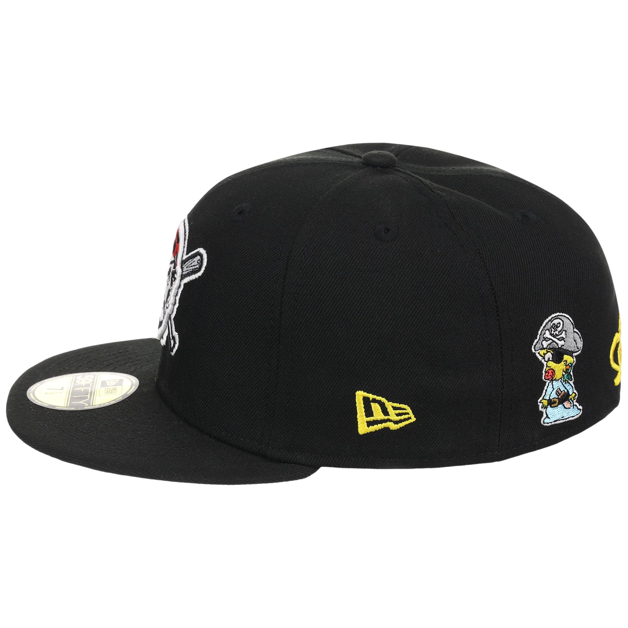 Pittsburgh Pirates MLB Simpsons Localized New Era 59FIFTY - Pirate - Black/Black - Image 6