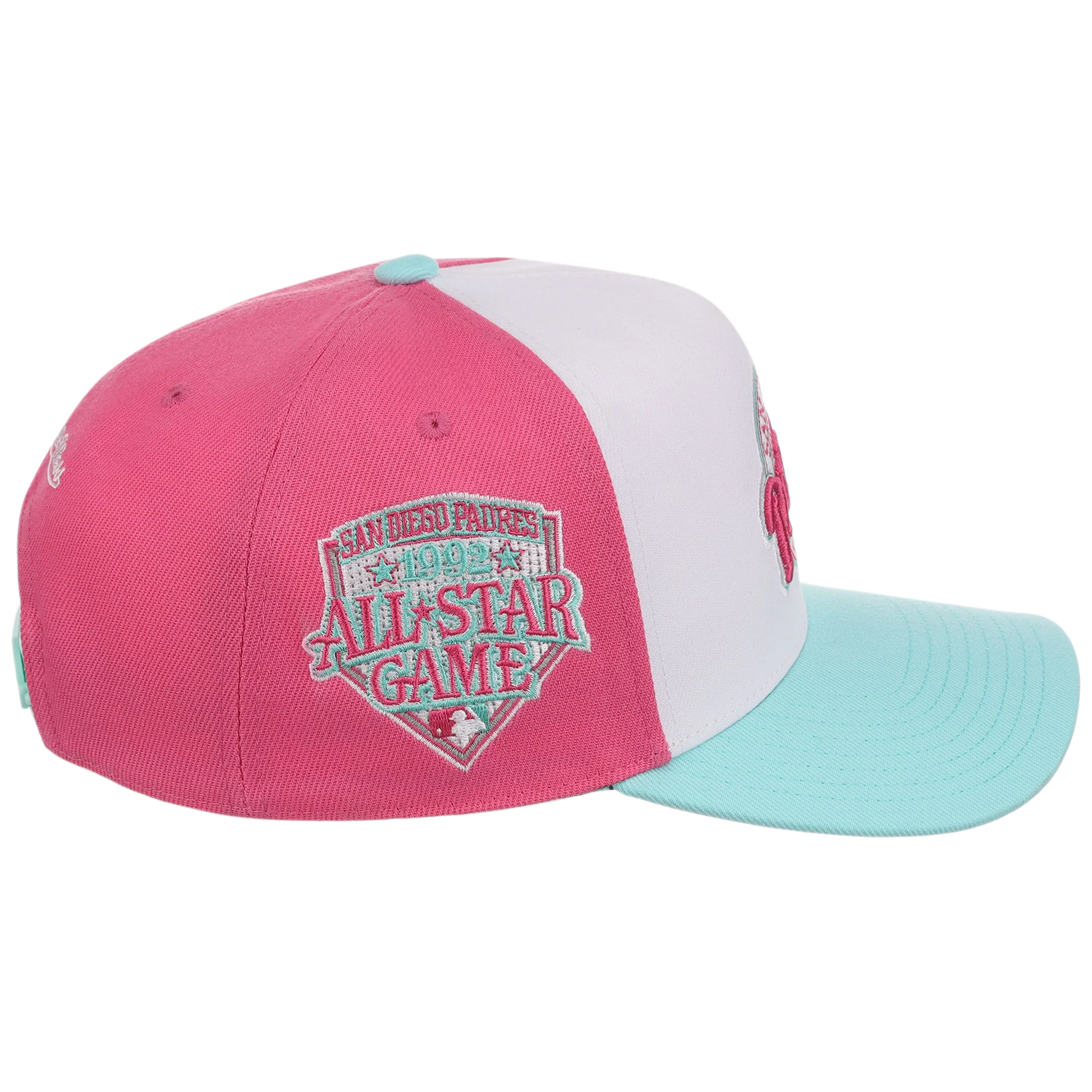 San Diego Padres Mitchell & Ness MLB 'Era Flip' Heritage Series Pro Pinch - White/Teal - Image 3