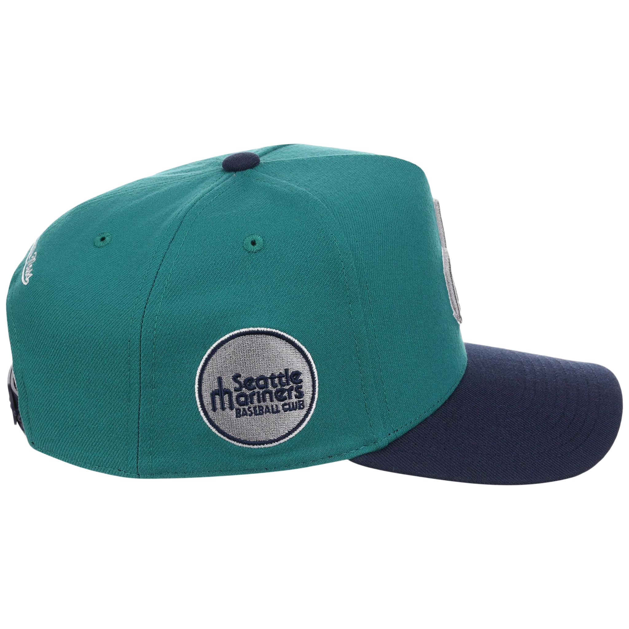 Seattle Mariners Mitchell & Ness MLB 'Era Flip' Heritage Series Pro Pinch - Teal/Navy - Image 3