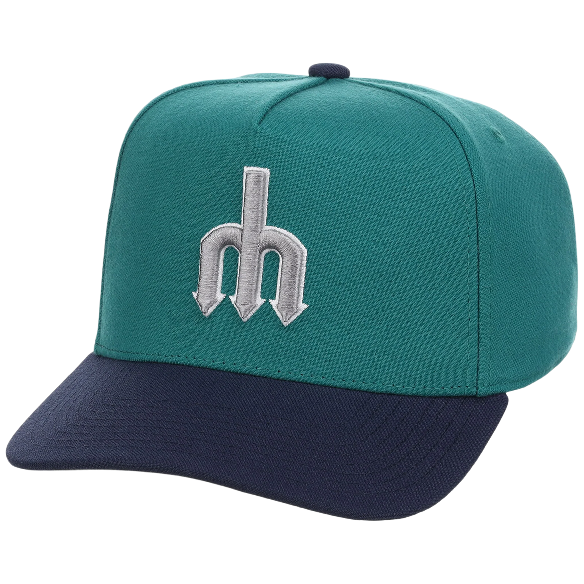 Seattle Mariners Mitchell & Ness MLB 'Era Flip' Heritage Series Pro Pinch - Teal/Navy - Image 4