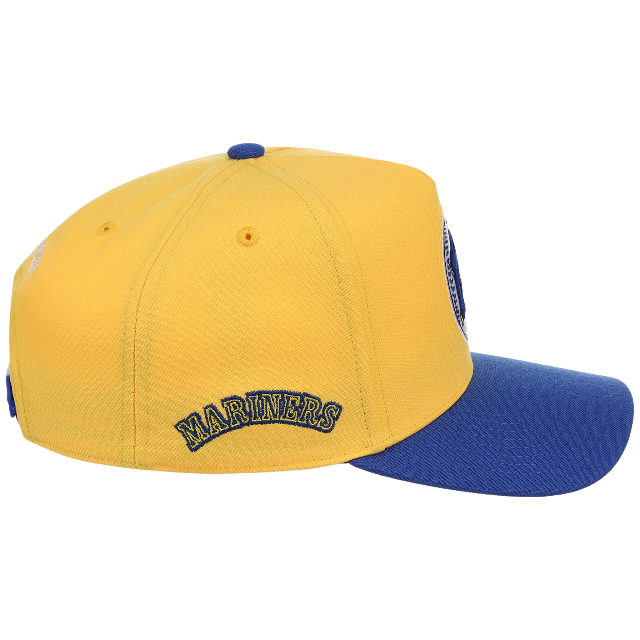 Seattle Mariners Mitchell & Ness MLB 'Era Flip' Heritage Series Pro Pinch - Yellow/Royal - Image 3