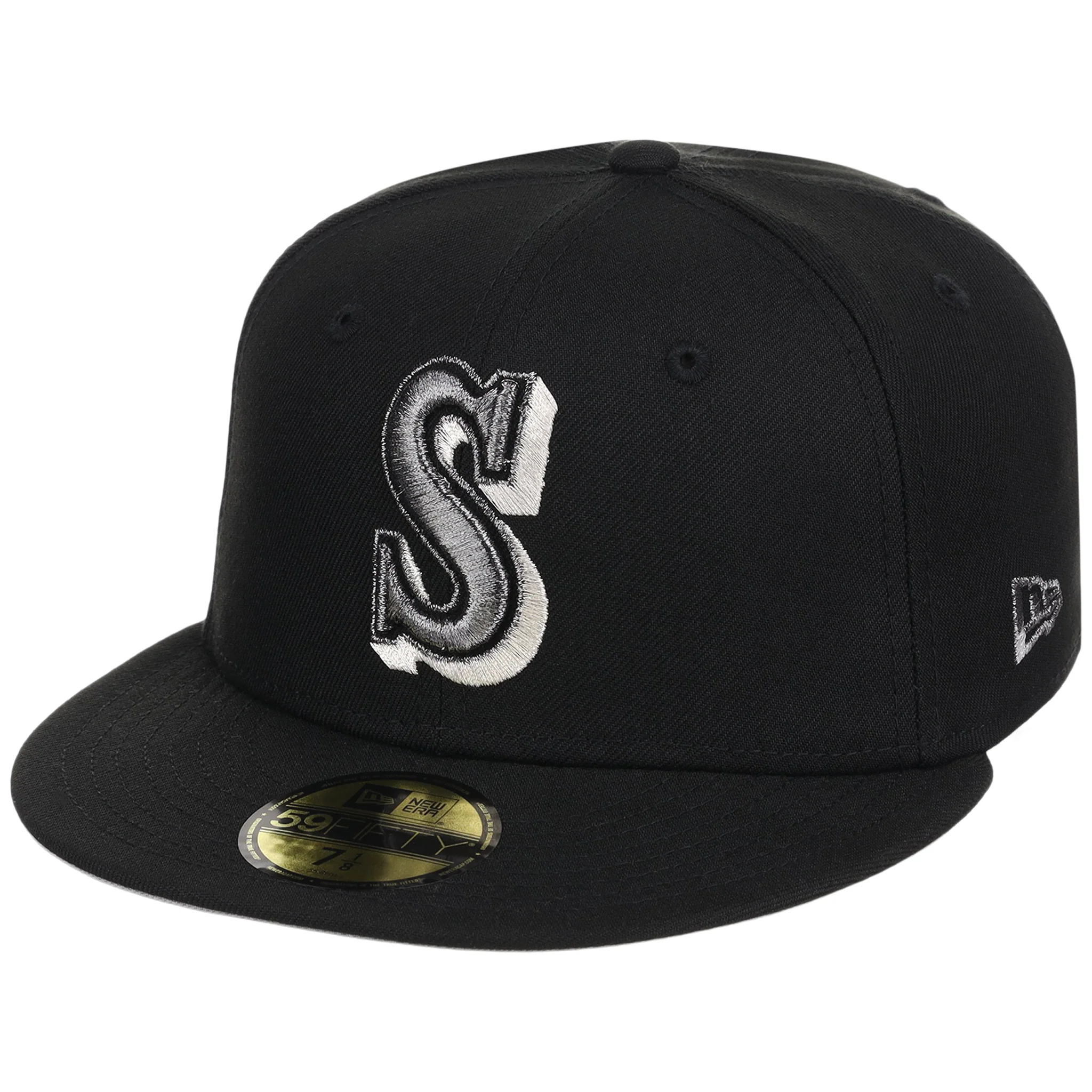 Seattle Mariners MLB Liquid Titanium New Era 59FIFTY - Image 4