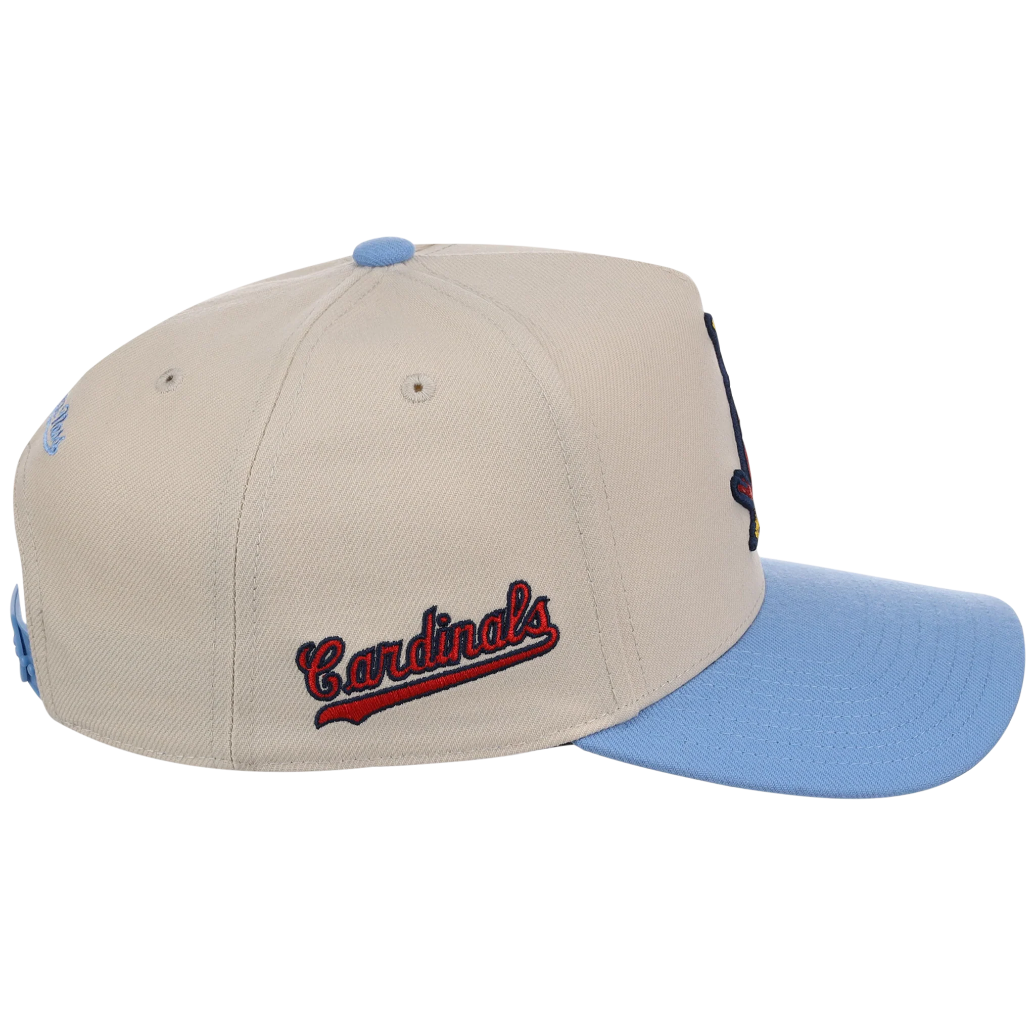 St. Louis Cardinals Mitchell & Ness MLB 'Era Flip' Heritage Series Pro Pinch - Cream/Sky - Image 3