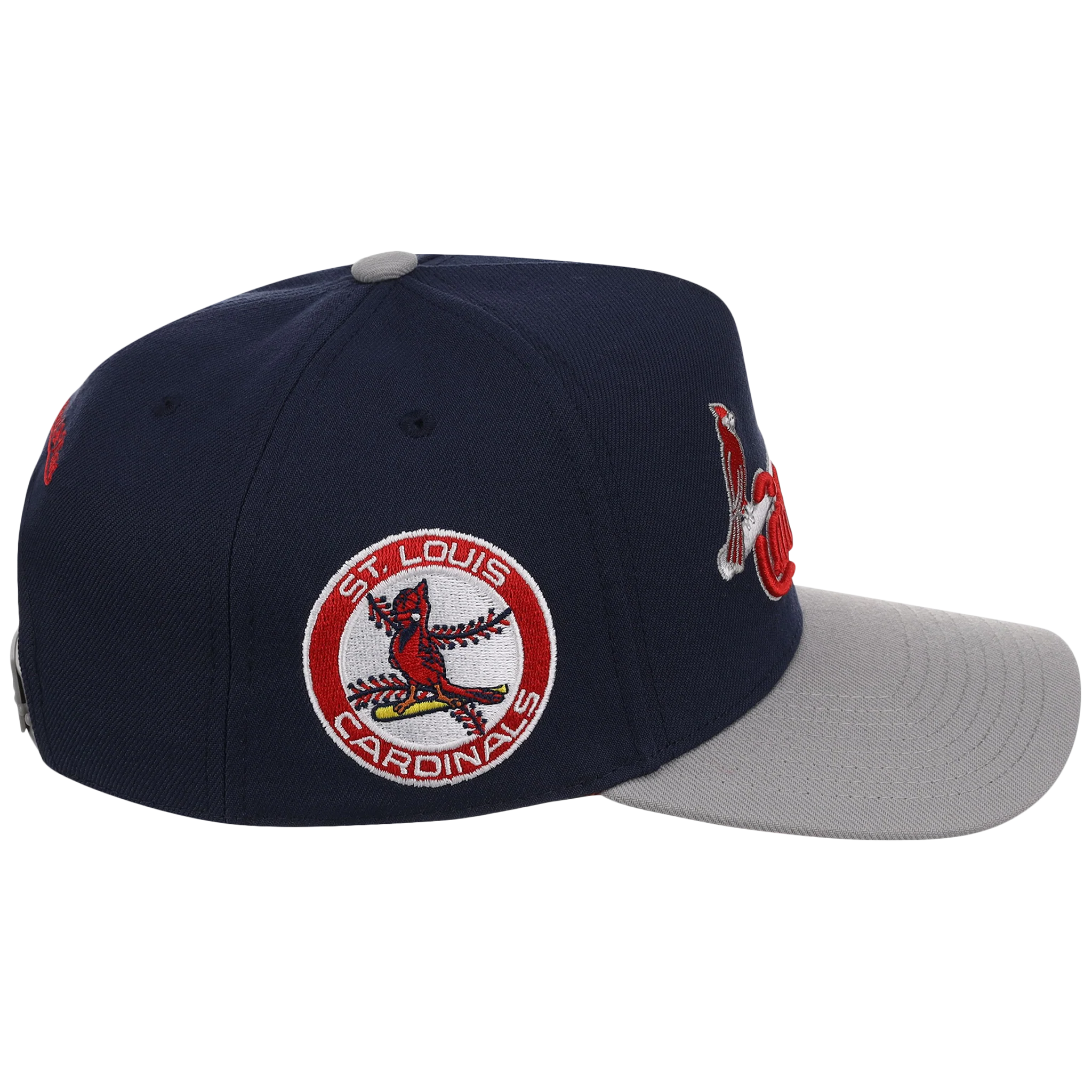 St. Louis Cardinals Mitchell & Ness MLB 'Era Flip' Heritage Series Pro Pinch - Navy/Gray - Image 3