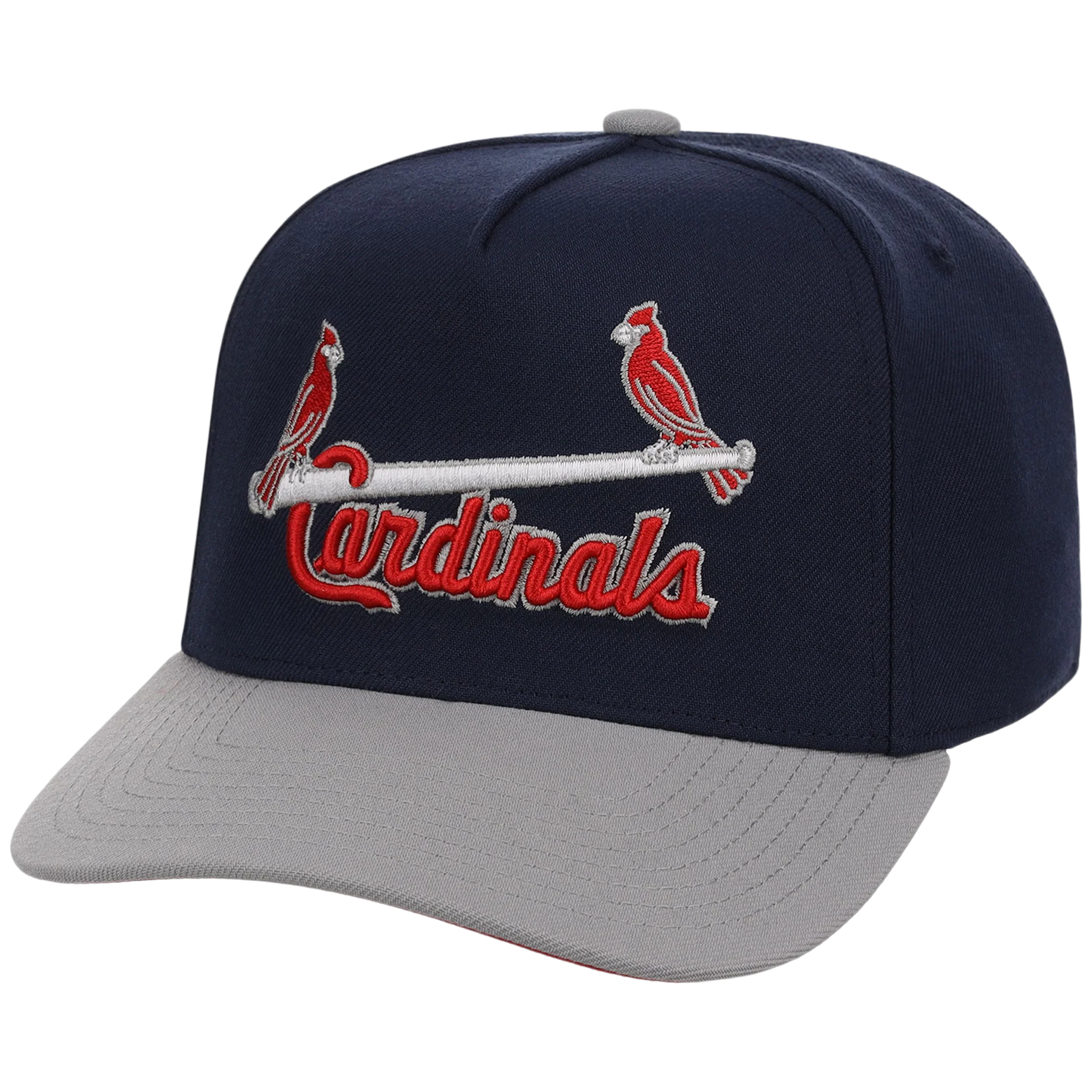 St. Louis Cardinals Mitchell & Ness MLB 'Era Flip' Heritage Series Pro Pinch - Navy/Gray - Image 4