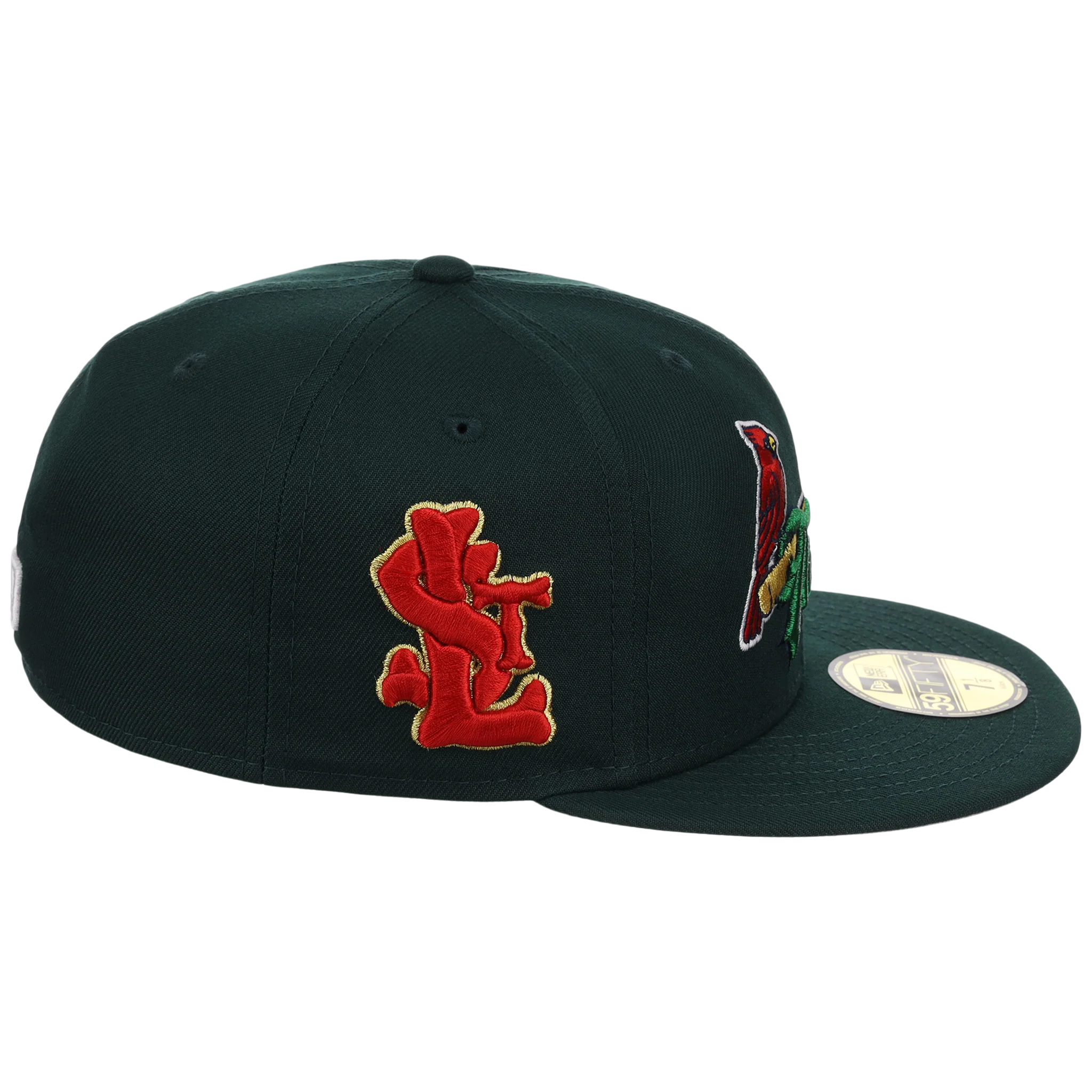 St. Louis Cardinals - St. Louis Crown the City 2.0 'The Lou' New Era 59FIFTY (Dark Green/Dark Green) - Image 3