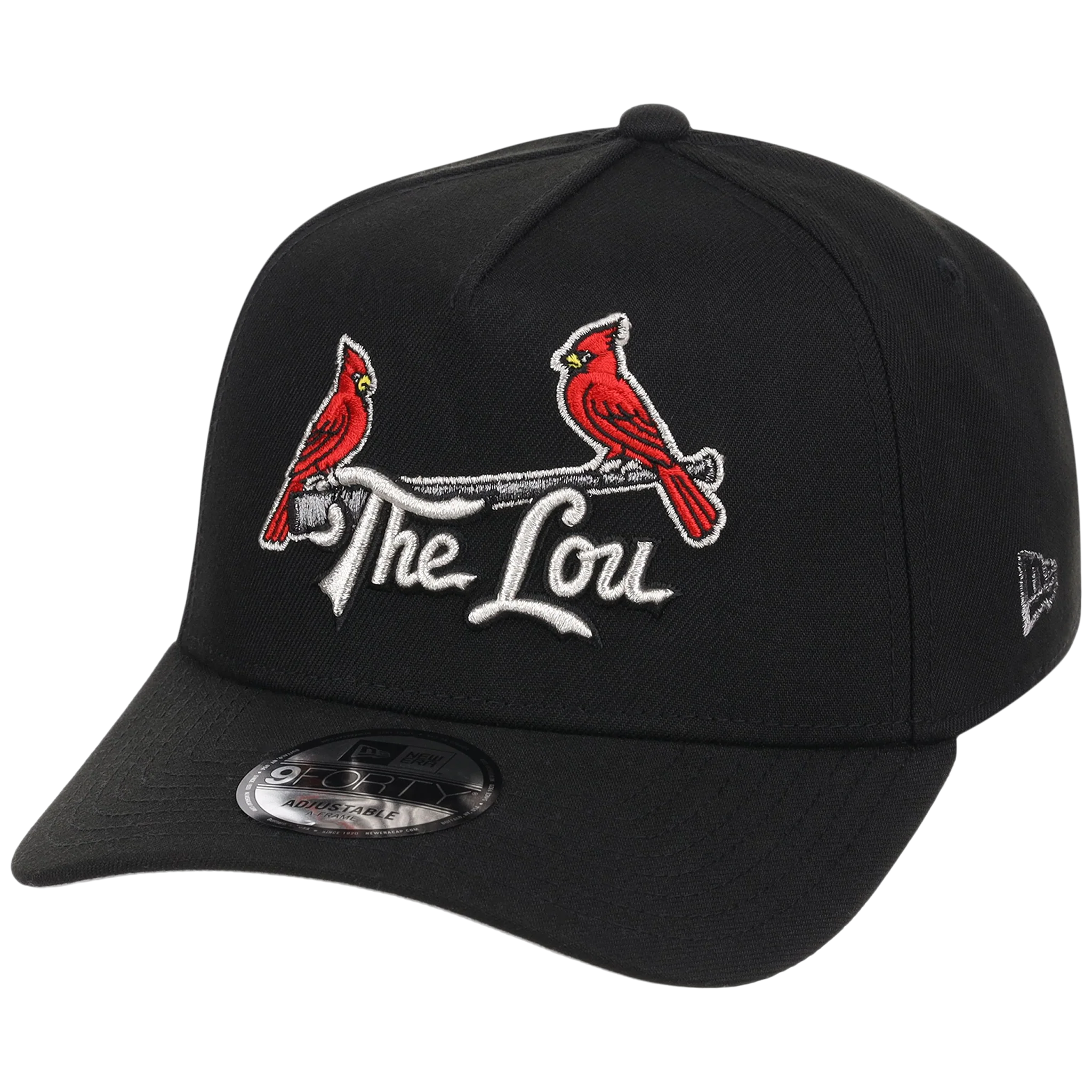 St. Louis Cardinals - St. Louis Crown the City 2.0 'The Lou' New Era 9FORTY (Black/Black) - Image 4
