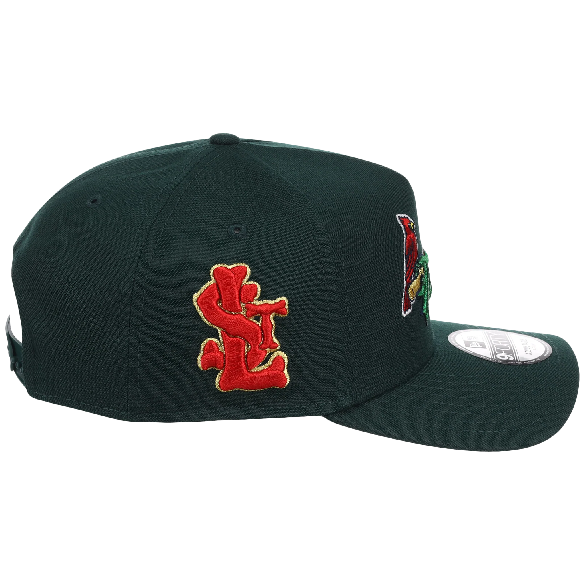 St. Louis Cardinals - St. Louis Crown the City 2.0 'The Lou' New Era 9FORTY (Dark Green/Dark Green) - Image 3
